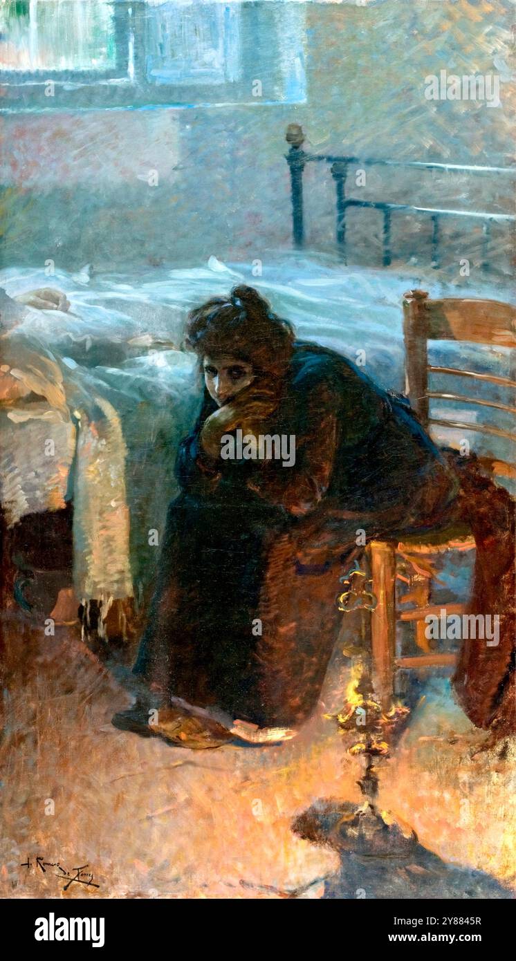 Julio Romero de Torres - ore di angoscia - 1904 Foto Stock