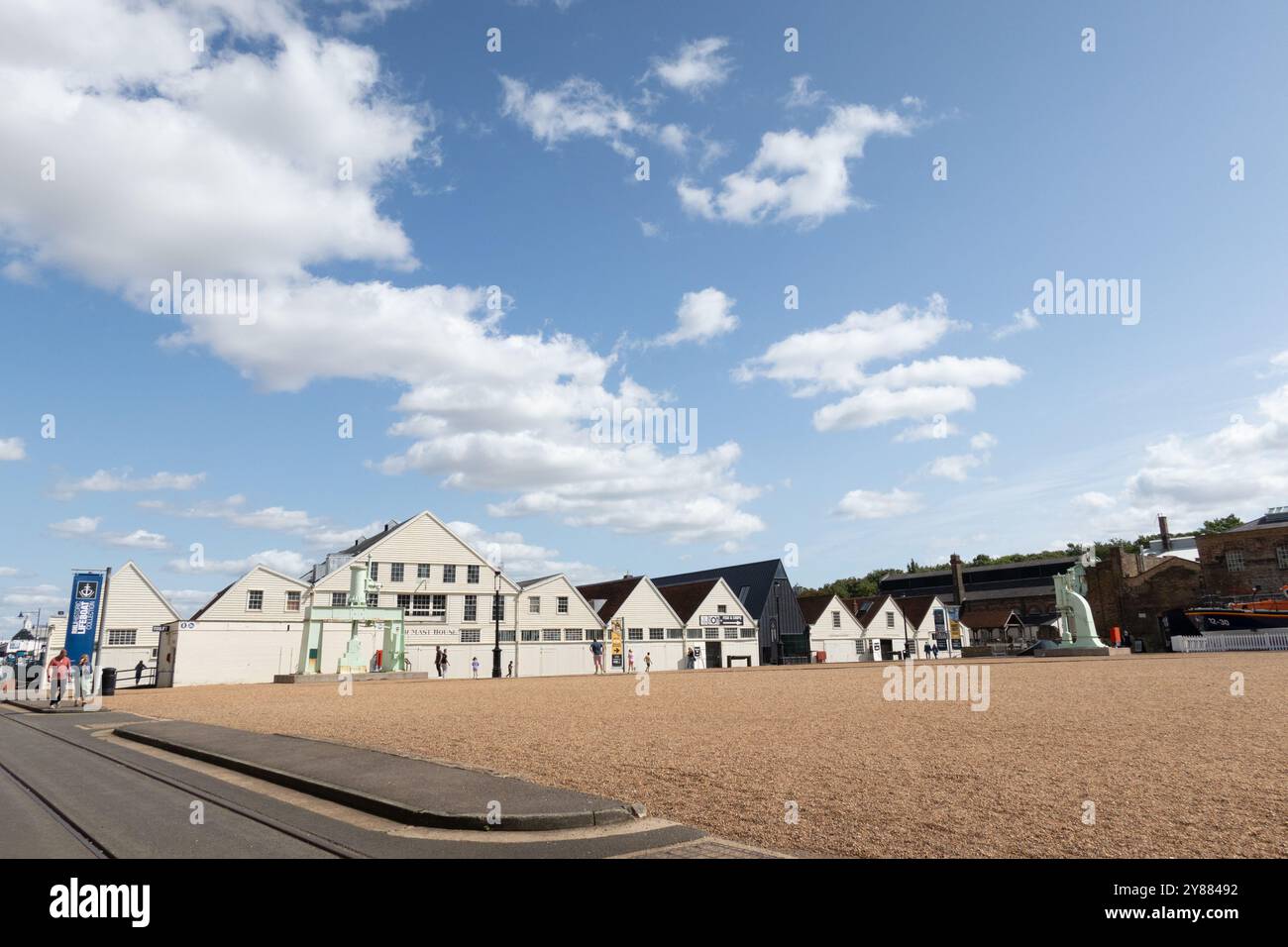 Storico porto di Chatham, Medway Kent Foto Stock