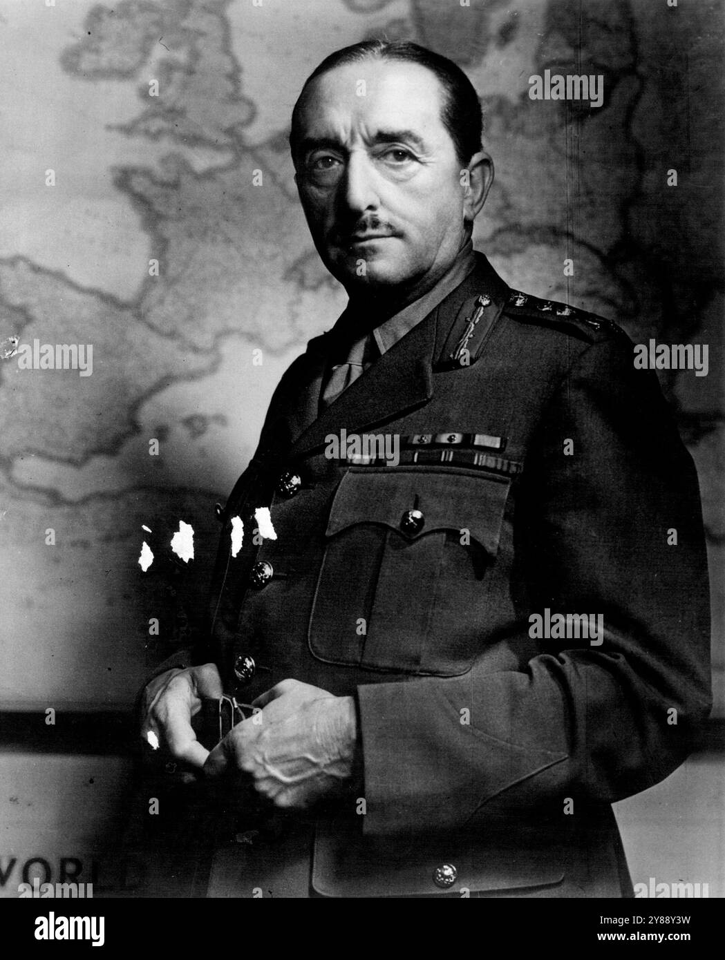 Feldmaresciallo Sir Alan F. Brooke, capo dello stato maggiore imperiale. 23 marzo 1948. Foto Stock