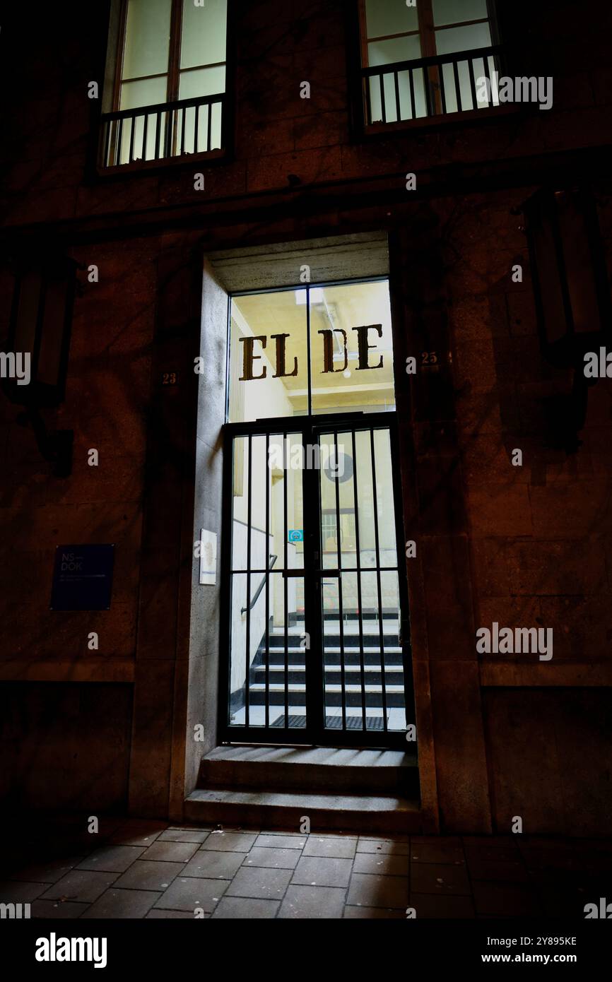 Colonia, Germania 6 dicembre 2023: Ingresso a EL-DE Haus ex sede della Gestapo e ora museo che documenta il terzo Reich Foto Stock