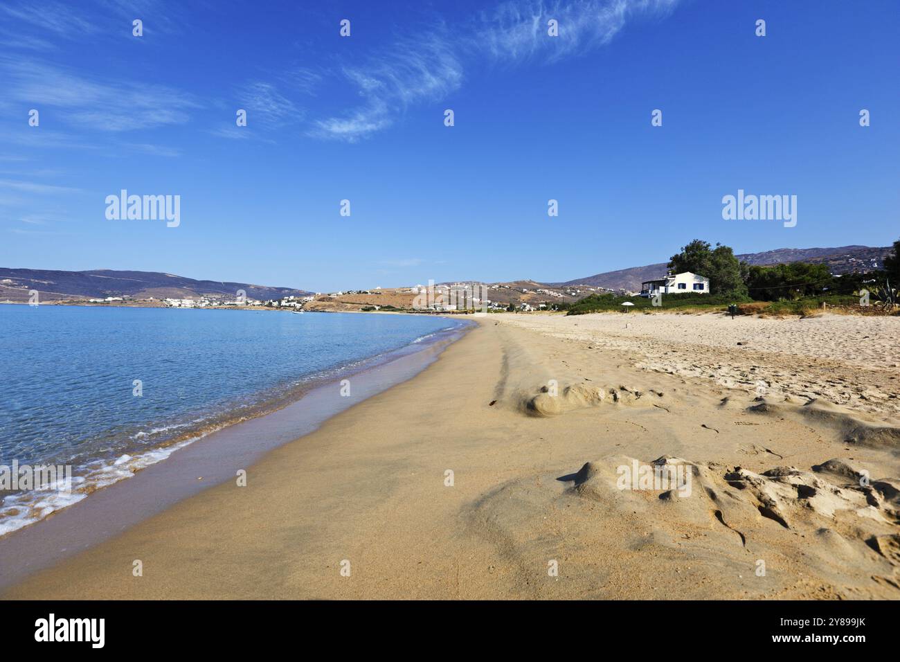 San Pietro ha la spiaggia migliore di Andros, Grecia, Europa Foto Stock