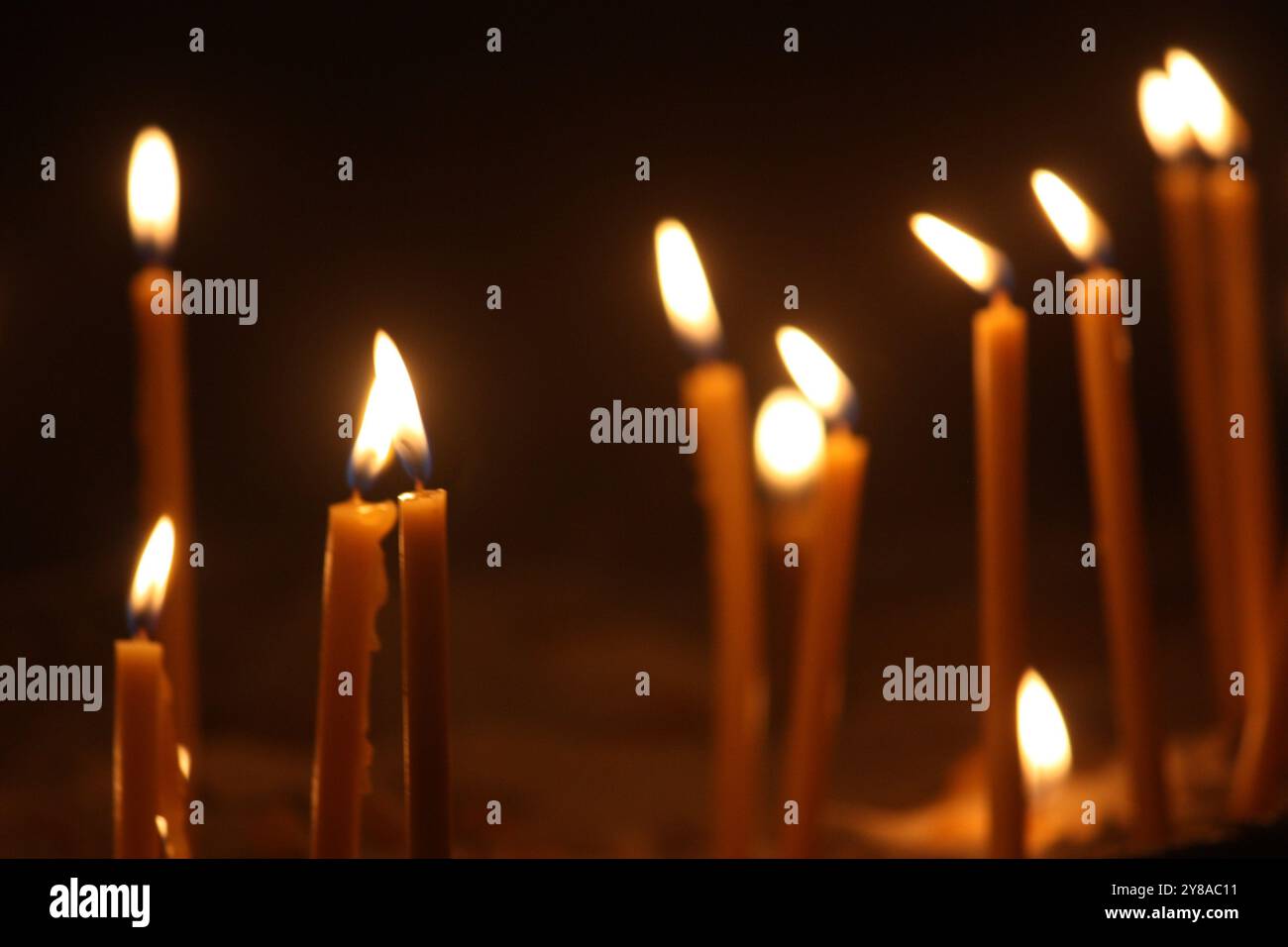 Candele alla Stephansplatz Foto Stock