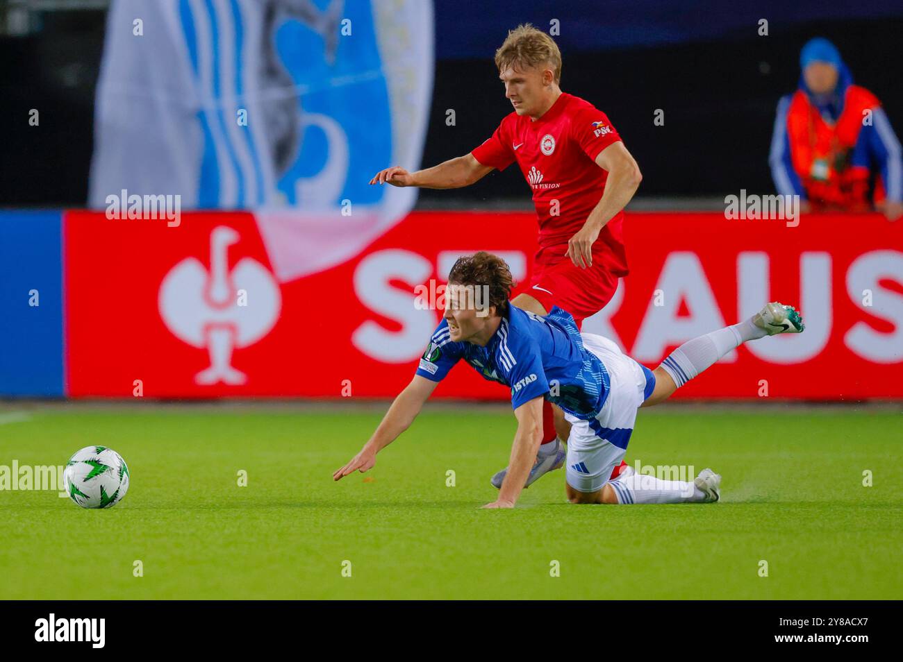 Molde 20241003. Emil Breivik di Molde durante la partita di calcio dell'Europa Conference League tra Molde e Larne all'Aker Stadion. Foto: Svein ove Ekornesvåg / NTB Foto Stock