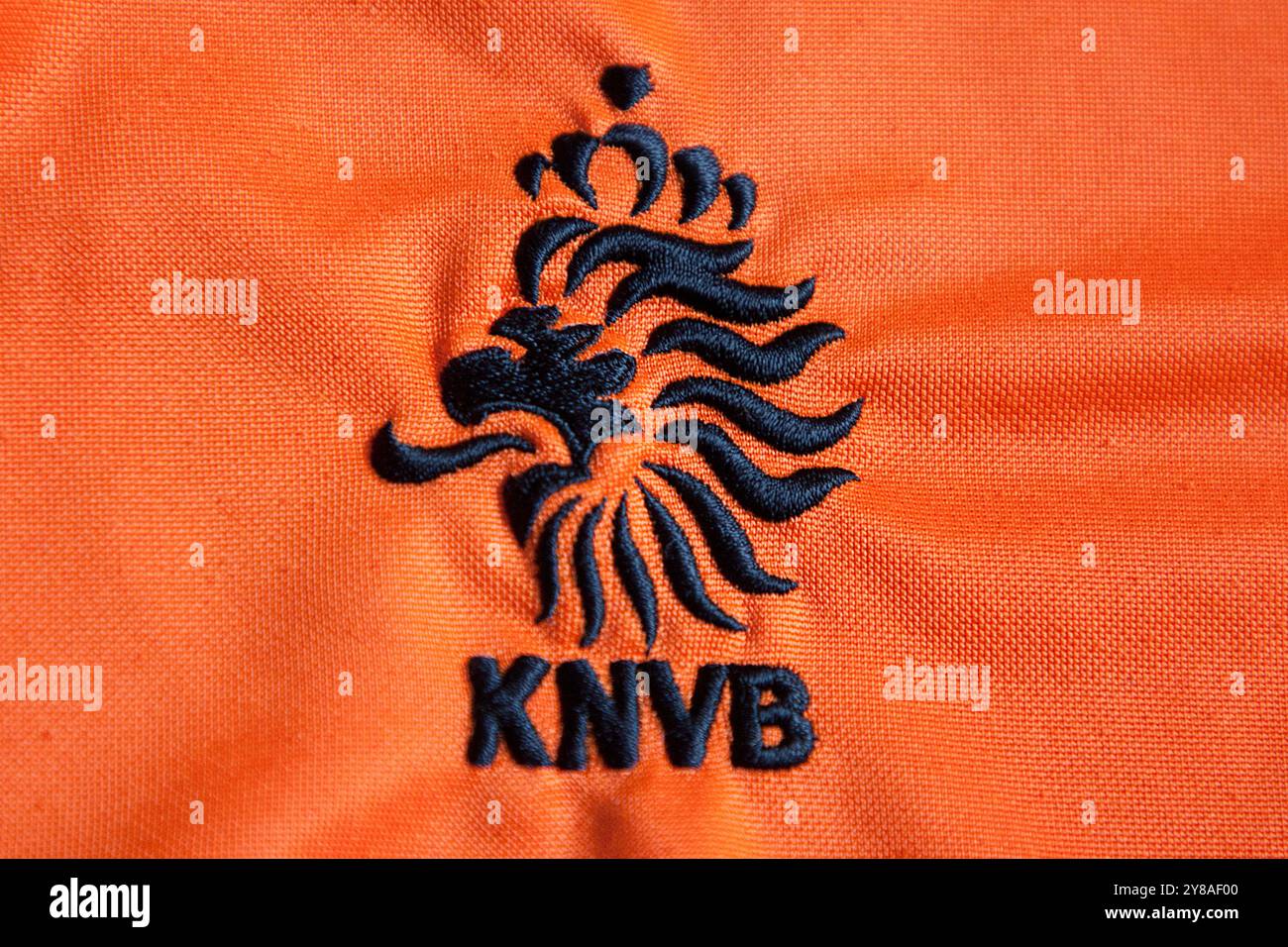 Distintivo Royal Dutch Football Association Emblem - Koninklijke Nederlandse Voetbalbond Foto Stock