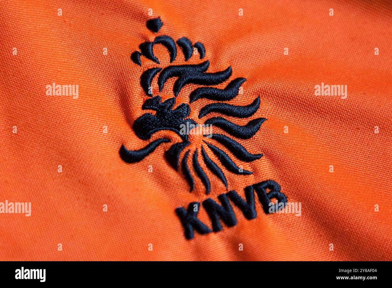 Distintivo Royal Dutch Football Association Emblem - Koninklijke Nederlandse Voetbalbond Foto Stock