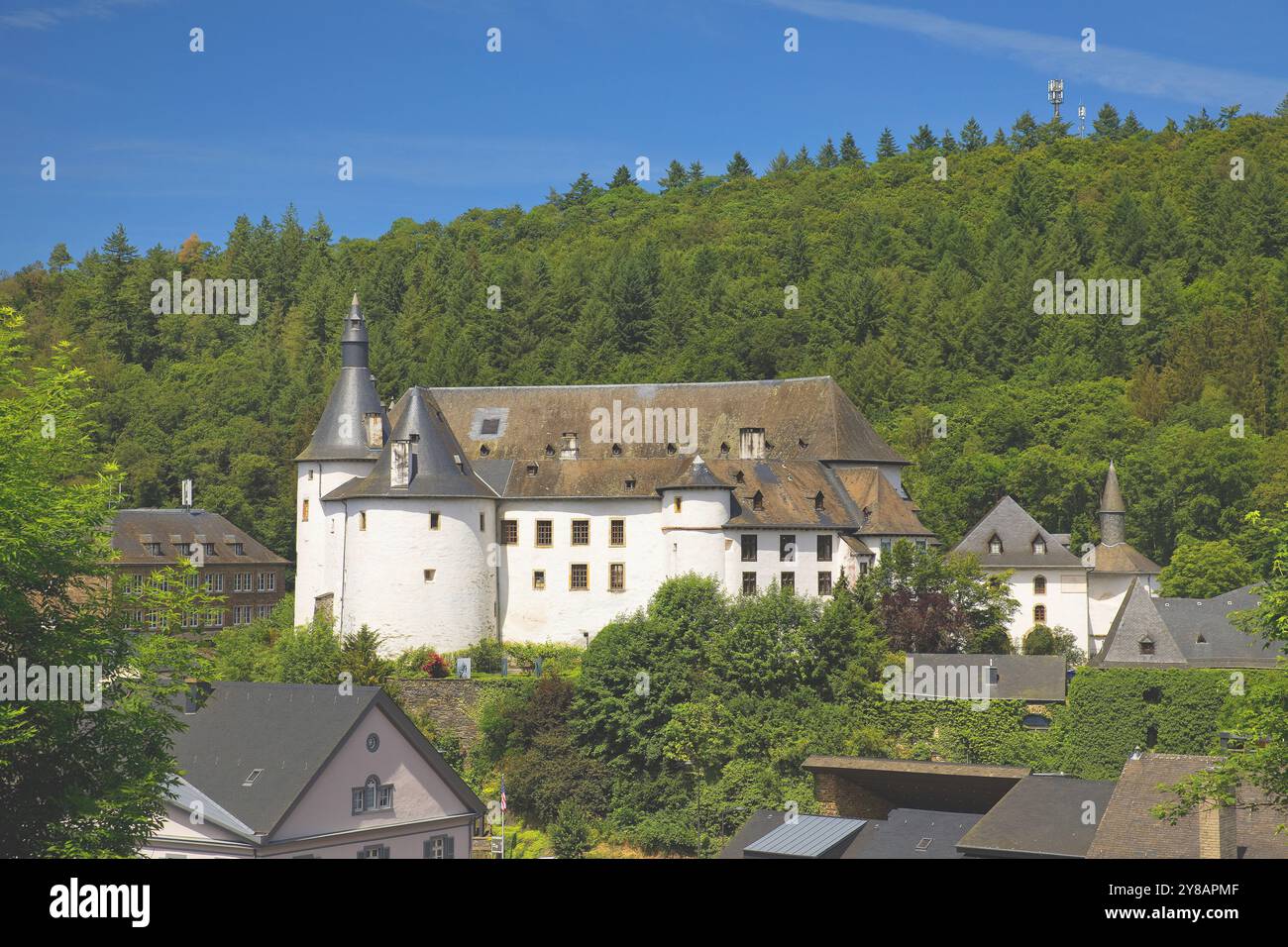 Castello di Clerf (Castello di Clervaux), Lussemburgo, Clerf Foto Stock