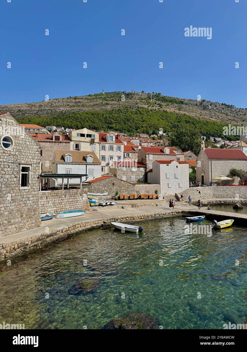 Fuori dalle mura della Croazia 2 - Immagine stock catturata con smartphone