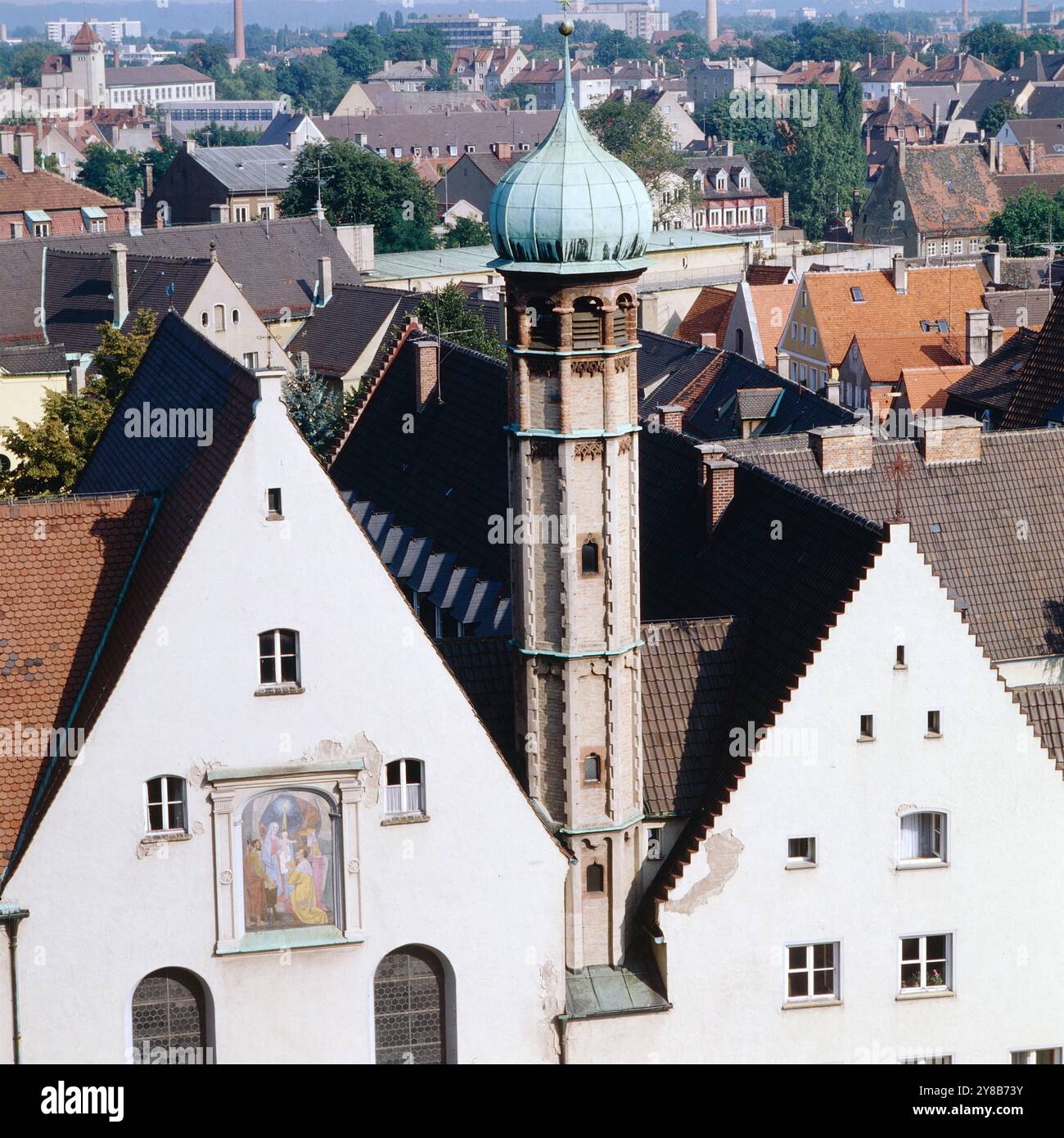 DAS Kloster Maria Stern ad Augusta, Bayern um 1984. 90020000144 Foto Stock