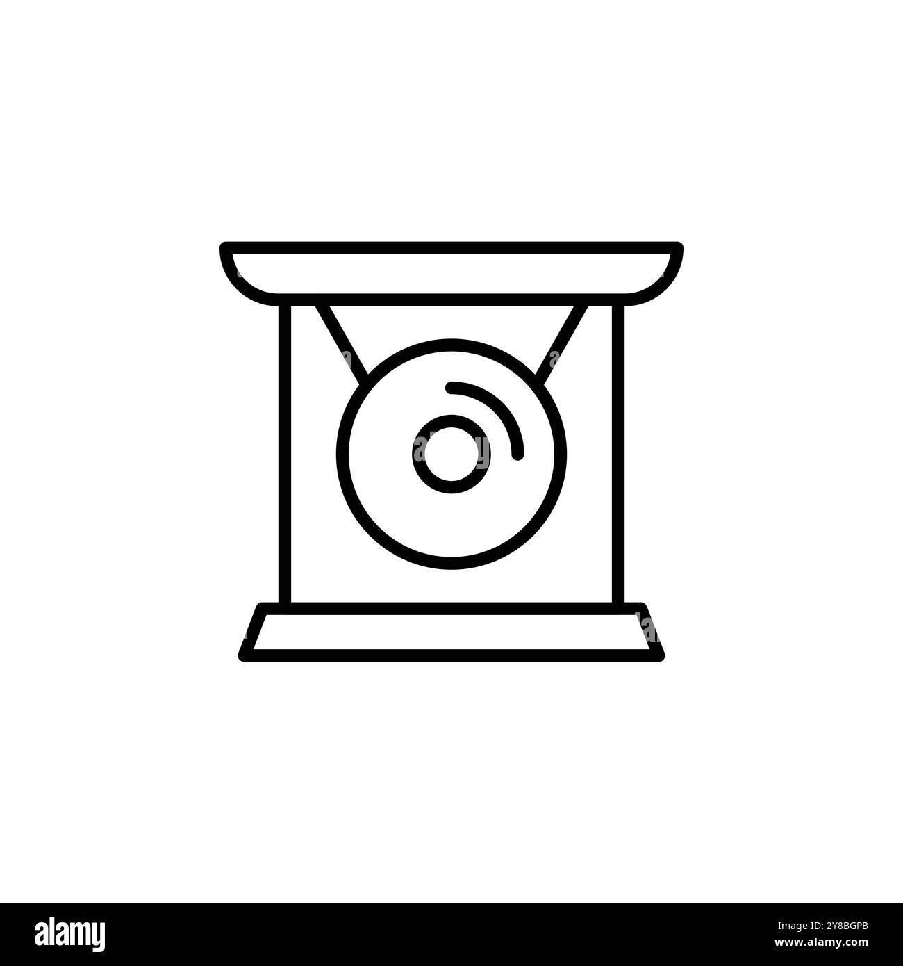 Icona Gong Illustrazione Vettoriale