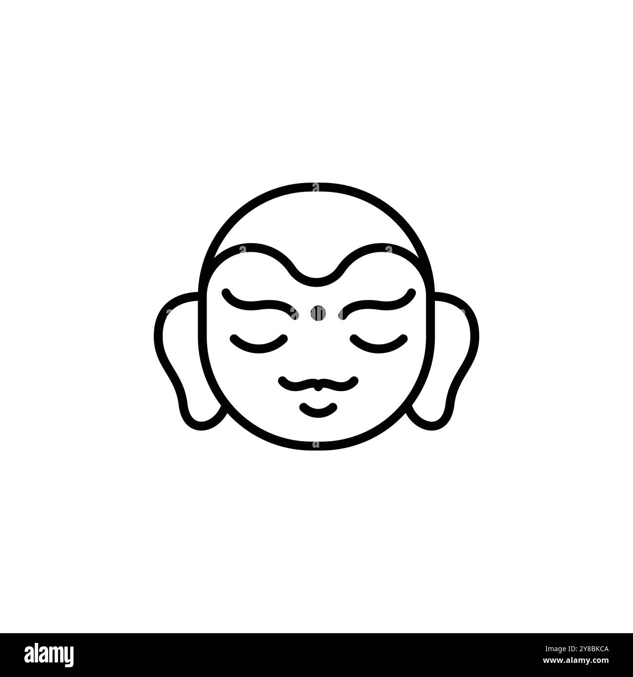 Icona del Buddha Illustrazione Vettoriale