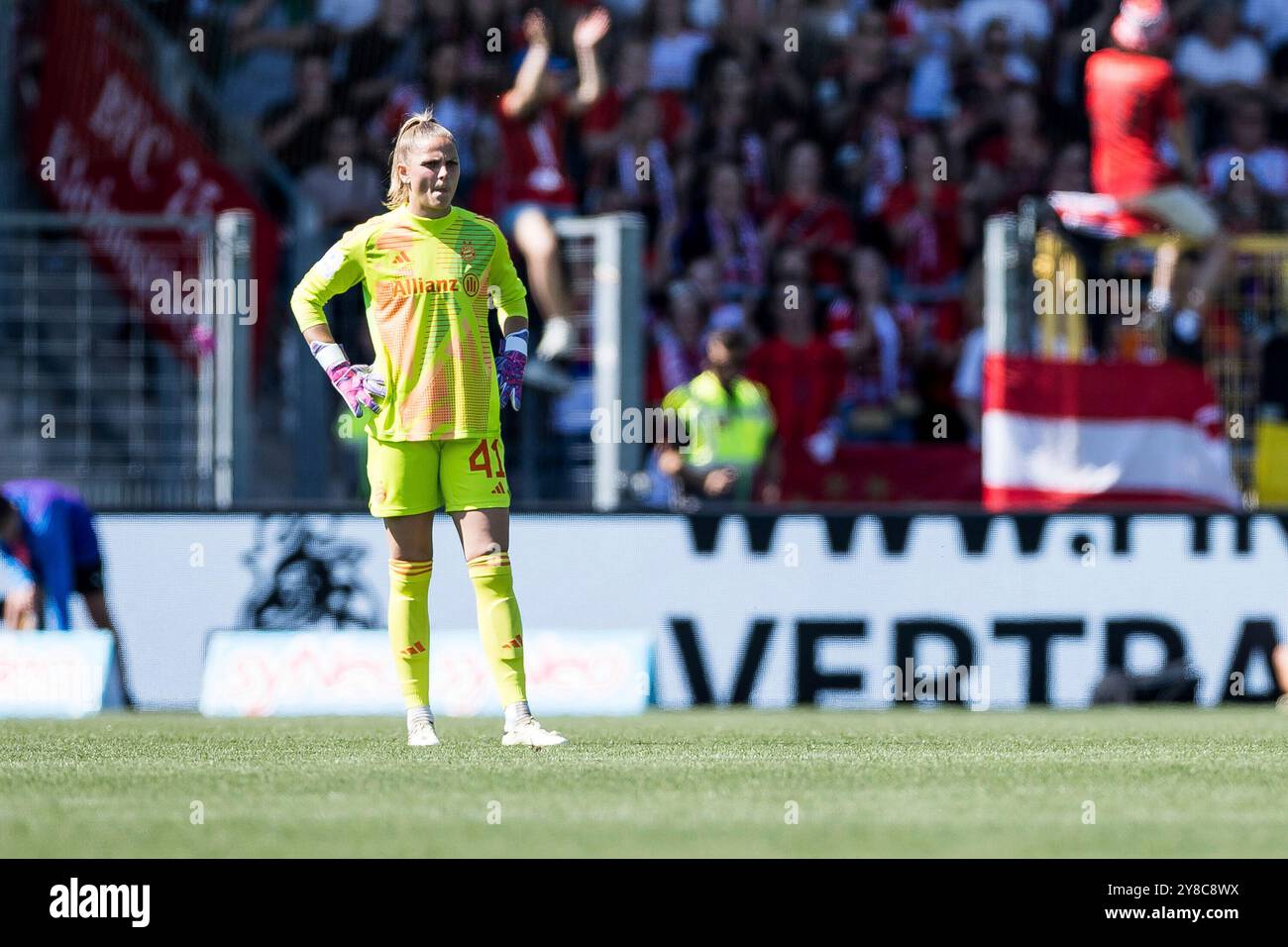 Hoffenheim, Germania. 20 maggio 2024. Anna Wellmann (FC Bayern M?nchen, #41) GOOGLE PIXEL Frauen Bundesliga, TSG Hoffenheim - FC Bayern M?nchen, Hoffenheim, Dietmar-Hopp-Stadion AM 20.05.2024 LE NORMATIVE DFB VIETANO QUALSIASI USO DI FOTOGRAFIE COME SEQUENZE DI IMMAGINI E/O QUASI-VIDEO. Credito: dpa/Alamy Live News Foto Stock