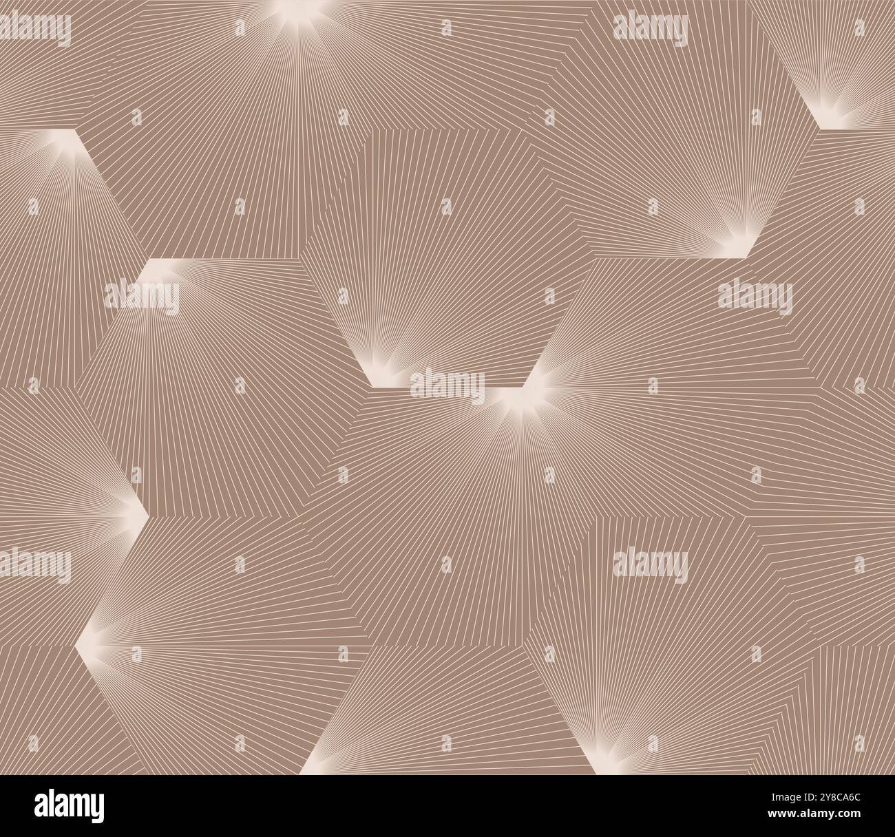 Moderno motivo geometrico vettoriale senza cuciture, stampa monocromatica boho beige neutra per tessuti e imballaggi. Illustrazione vettoriale Illustrazione Vettoriale