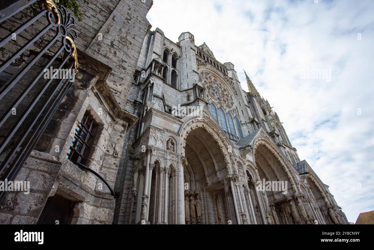 Cattedrale di Notre Dame de Chartres, Francia Foto Stock