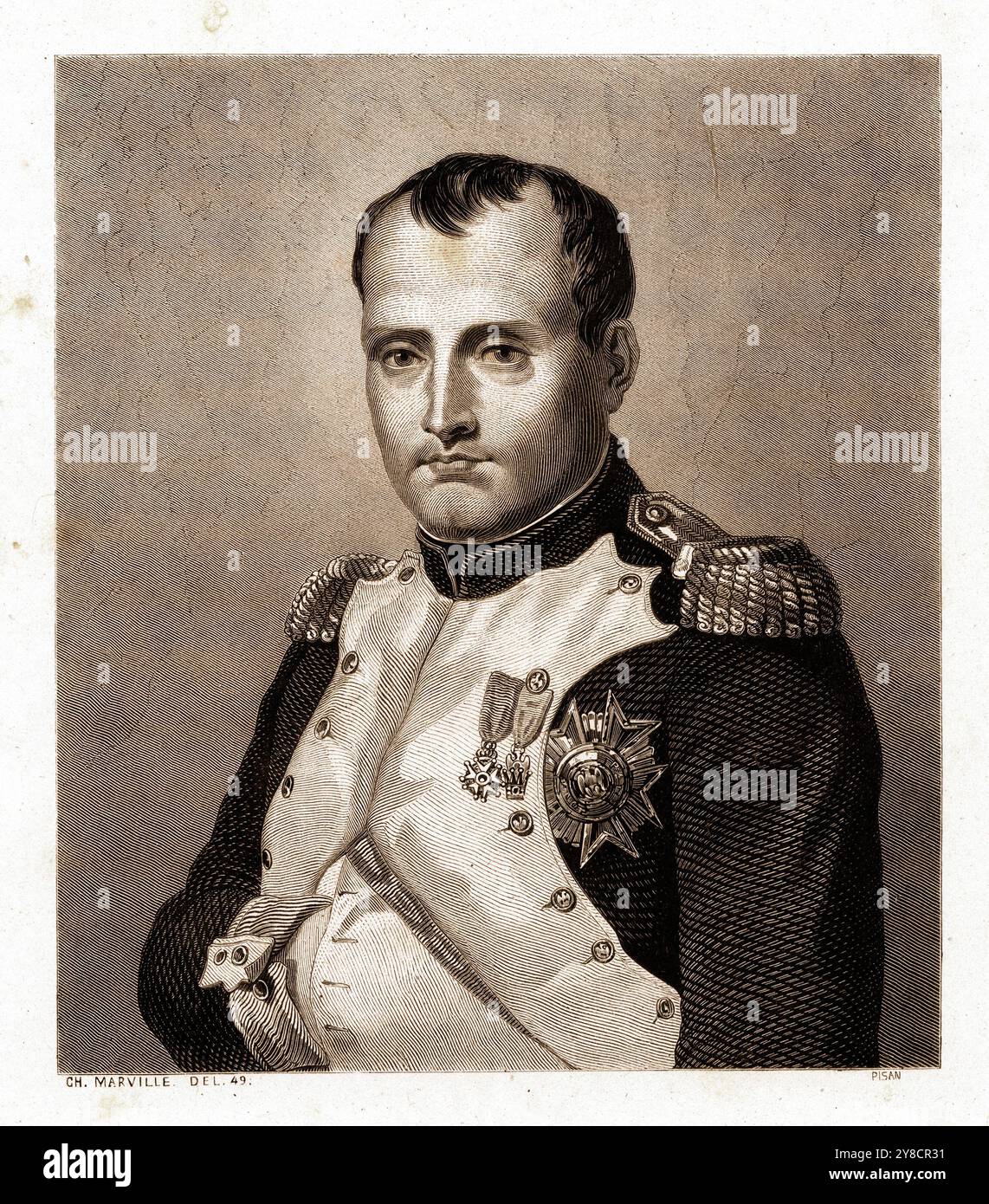 Charles Marville - Napoleone Bonaparte, 1849 Foto Stock
