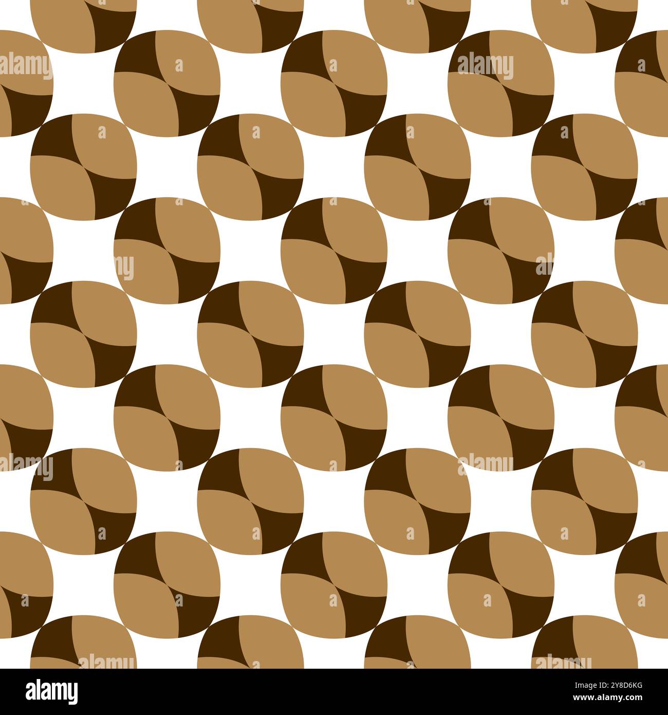 Motivo senza cuciture con motivi geometrici in 3 colori Foto Stock