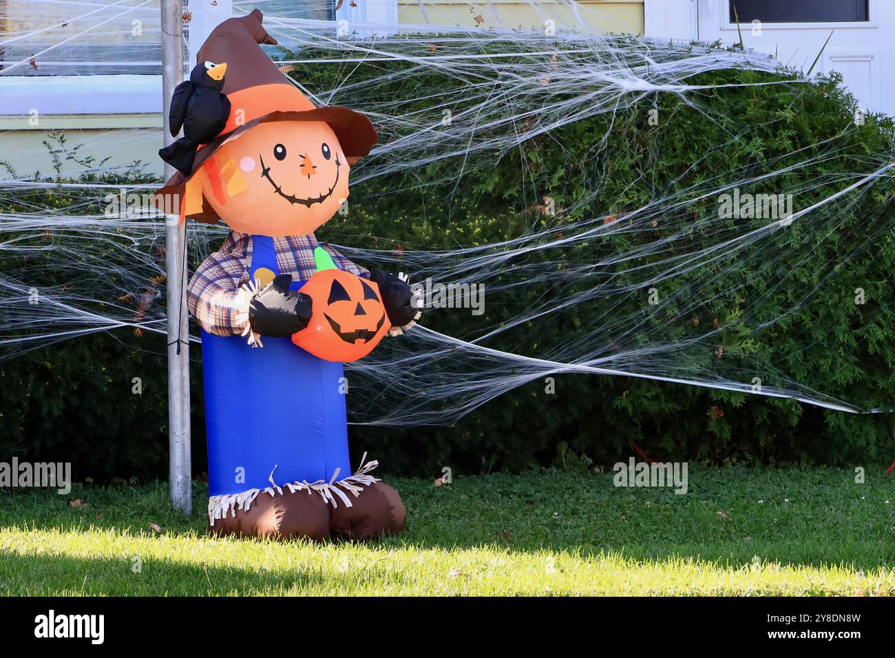 giardino delle zucche gonfiabile Foto Stock