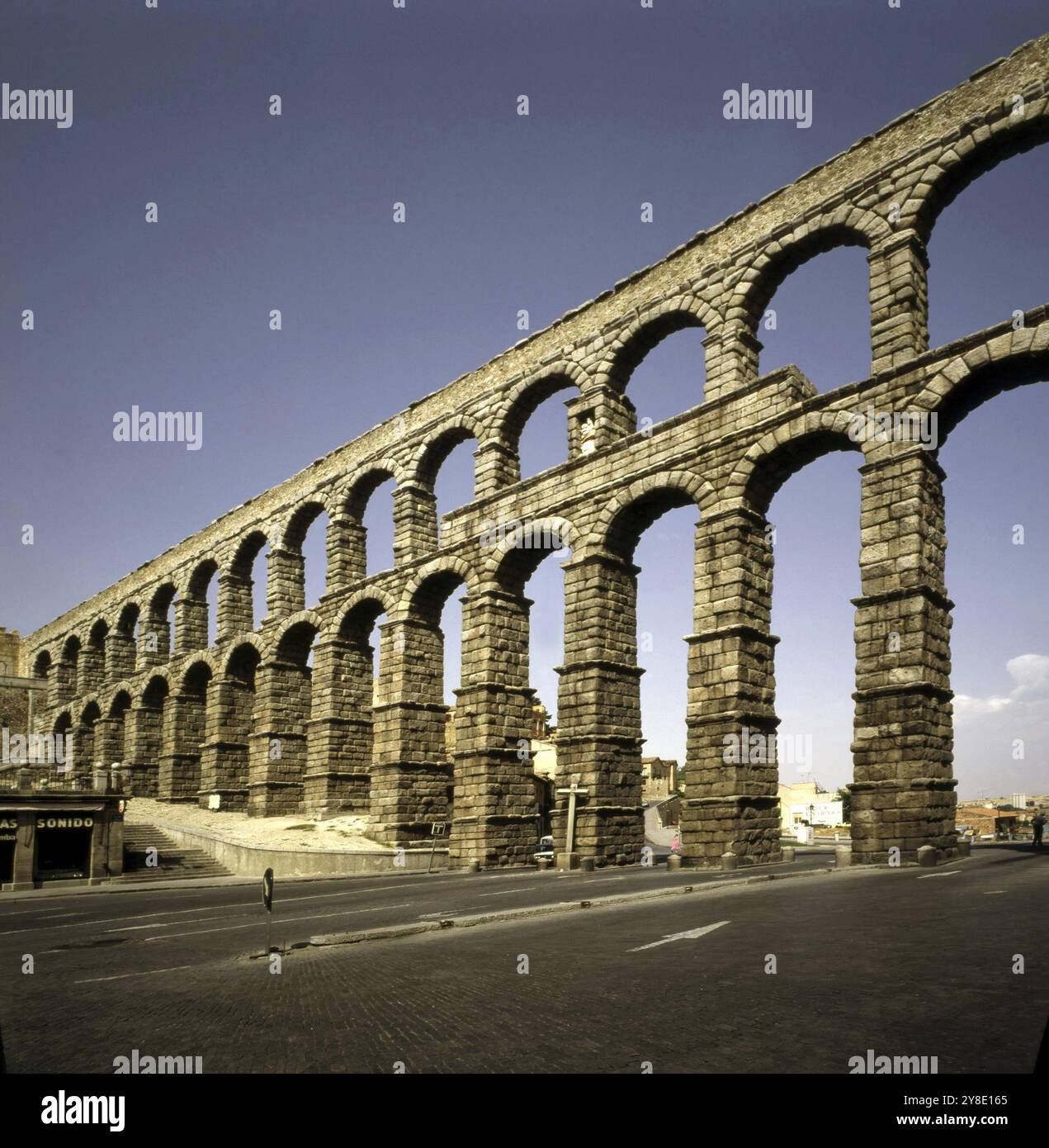 Acquedotto romano, Segovia, Spagna, Europa Foto Stock