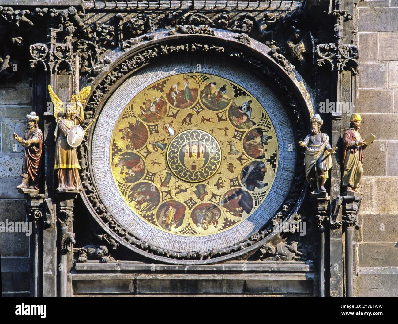 Orologio Astronomico di Praga Foto Stock