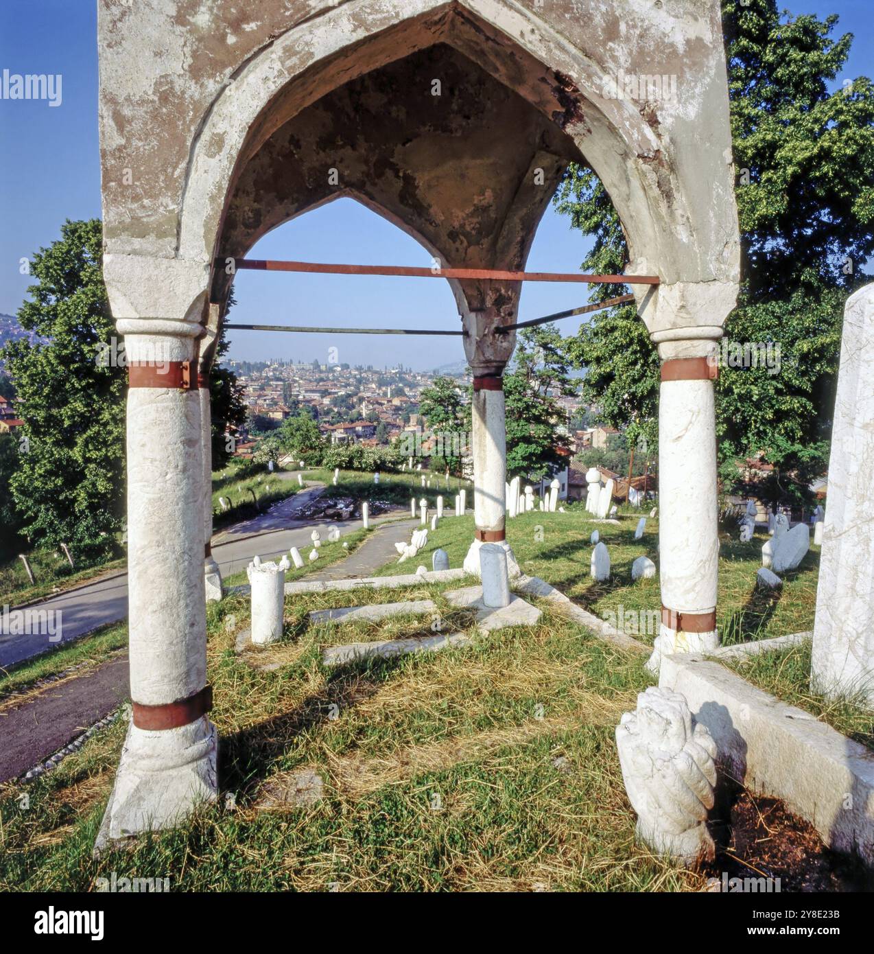 Vecchio cimitero turco Foto Stock