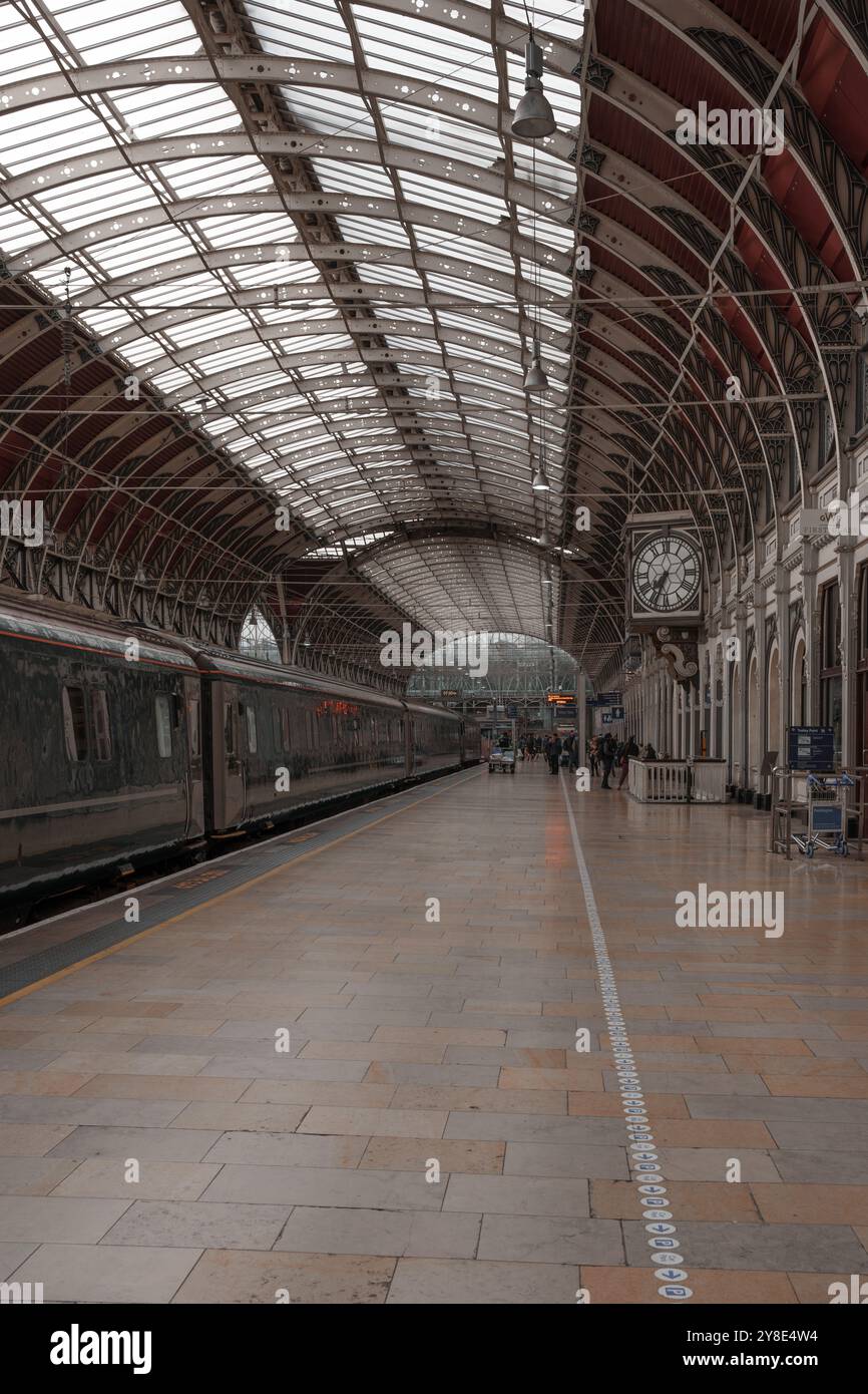 Stazione di Londra paddington e città di Londra, Leadenhall Market dettagli architettonici Foto Stock