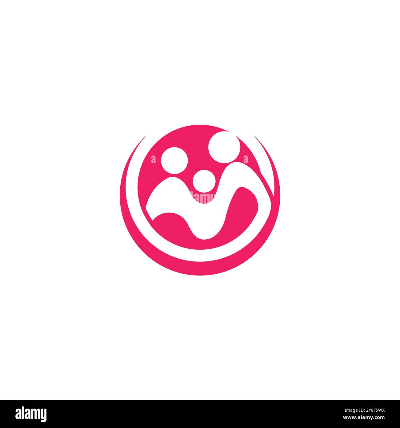 Comunità, rete e icona sociale del modello di progettazione Illustrazione Vettoriale