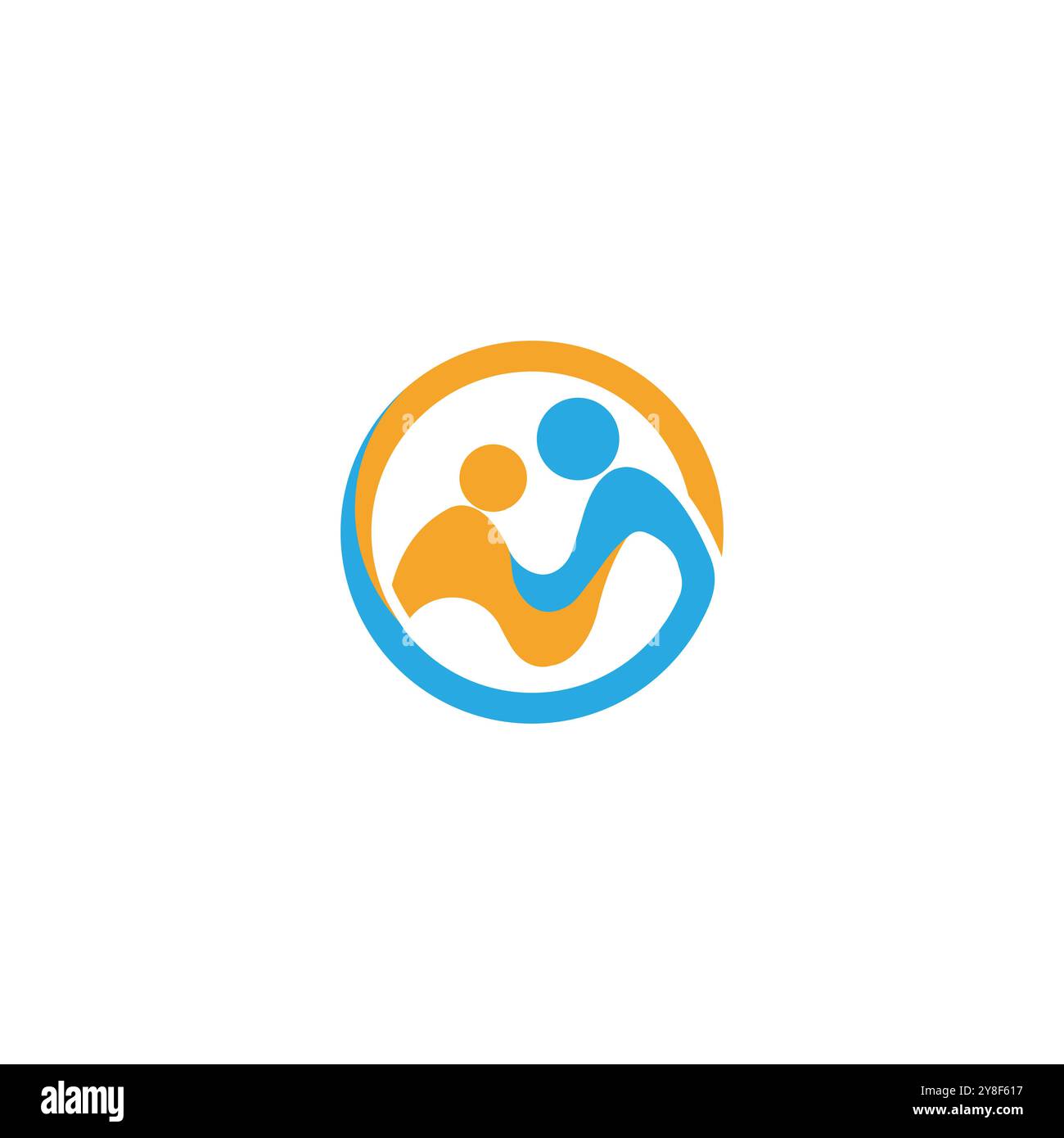 Comunità, rete e icona sociale del modello di progettazione Illustrazione Vettoriale