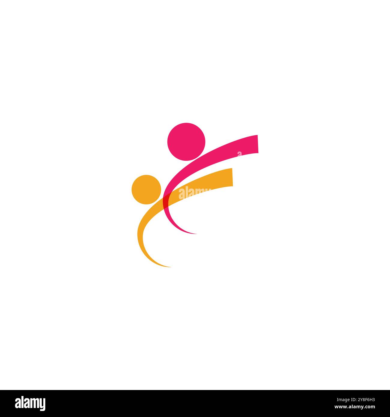 Comunità, rete e icona sociale del modello di progettazione Illustrazione Vettoriale