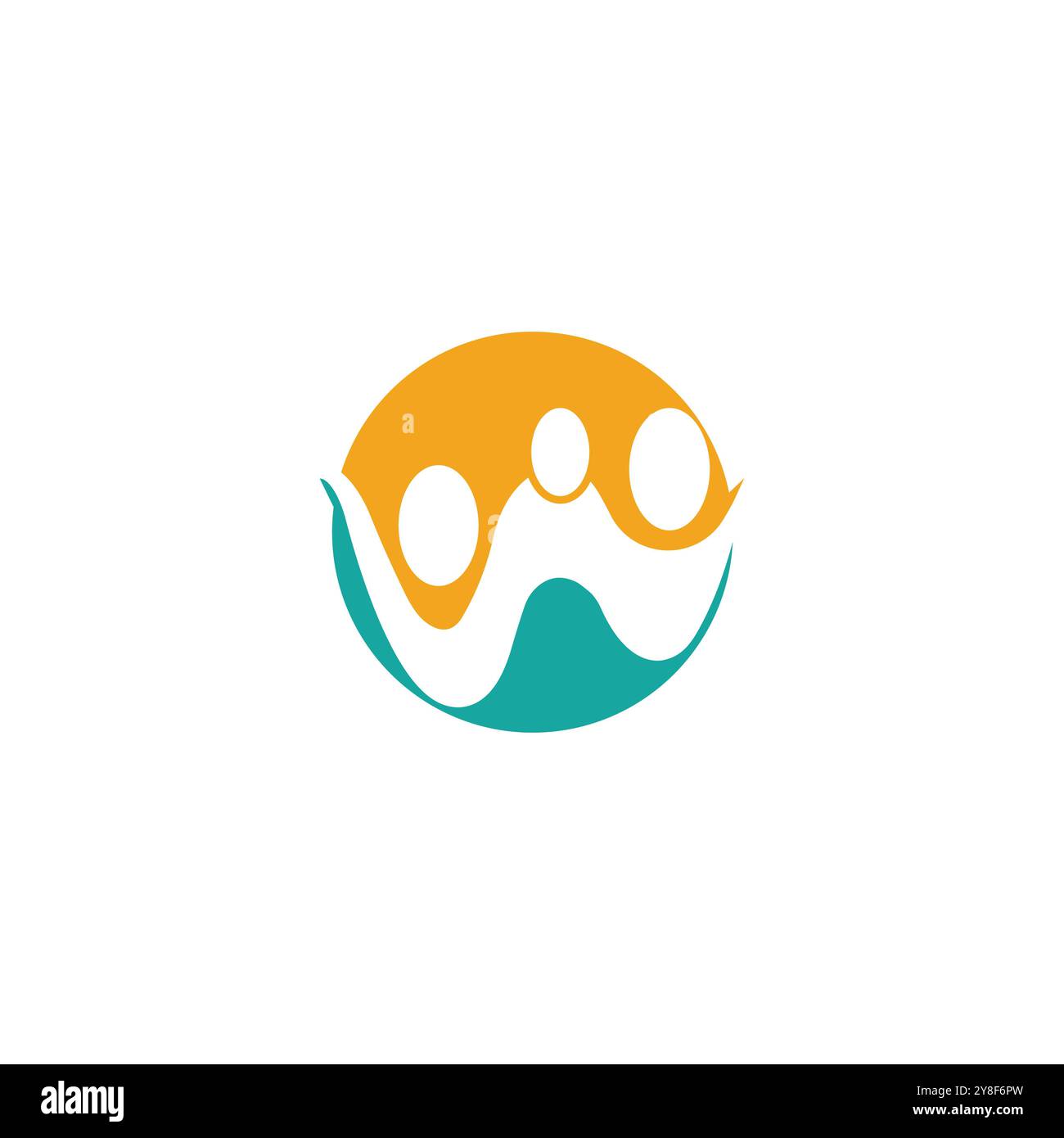 Comunità, rete e icona sociale del modello di progettazione Illustrazione Vettoriale