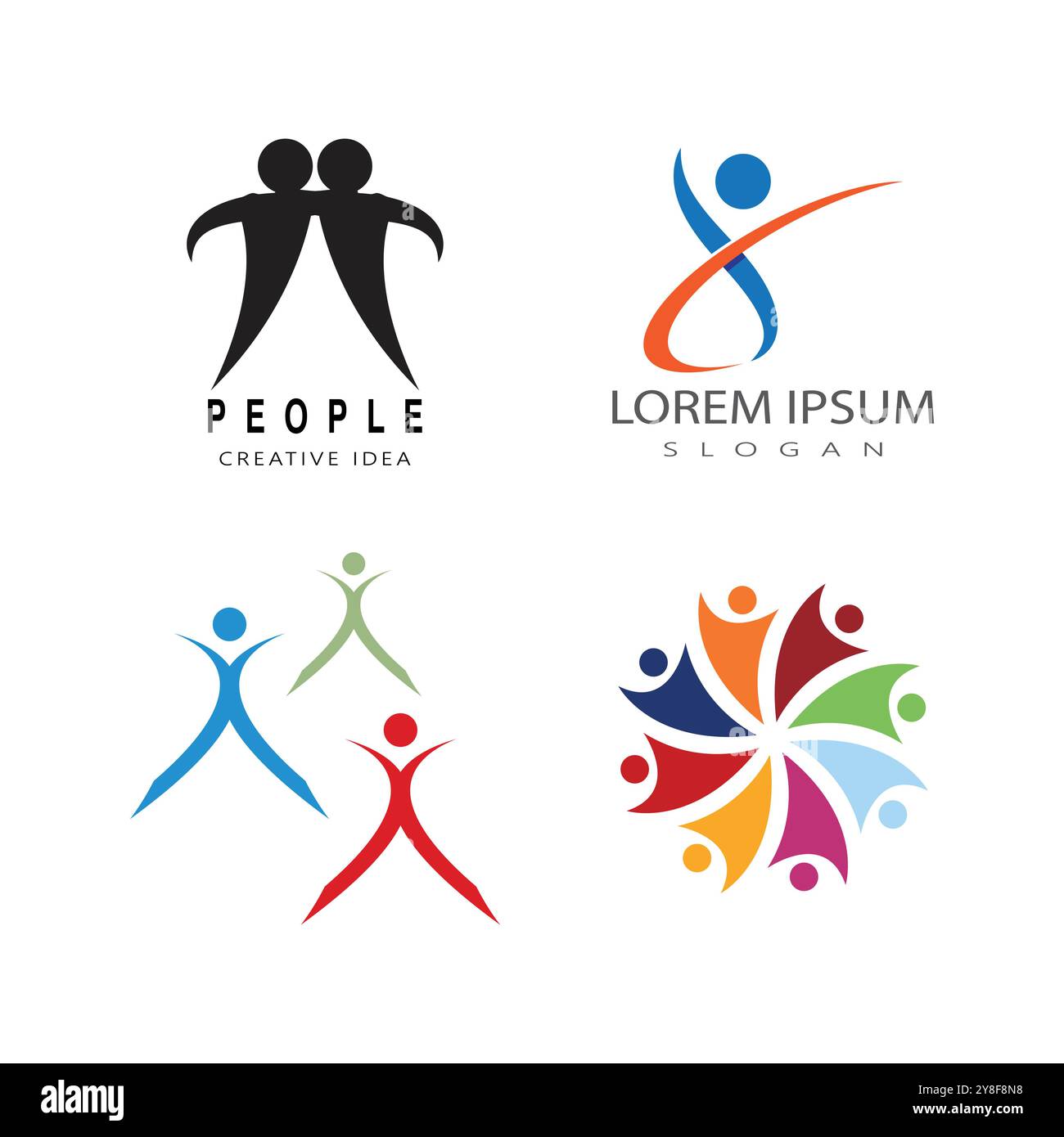 Icona di persone del gruppo di lavoro illustrazione vettoriale design Illustrazione Vettoriale