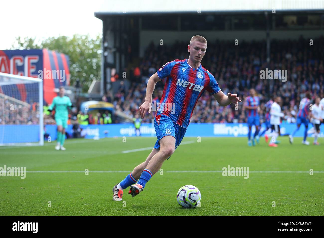 Selhurst Park, Selhurst, Londra, Regno Unito. 5 ottobre 2024. Premier League Football, Crystal Palace contro Liverpool; Adam Wharton di Crystal Palace credito: Action Plus Sports/Alamy Live News Foto Stock