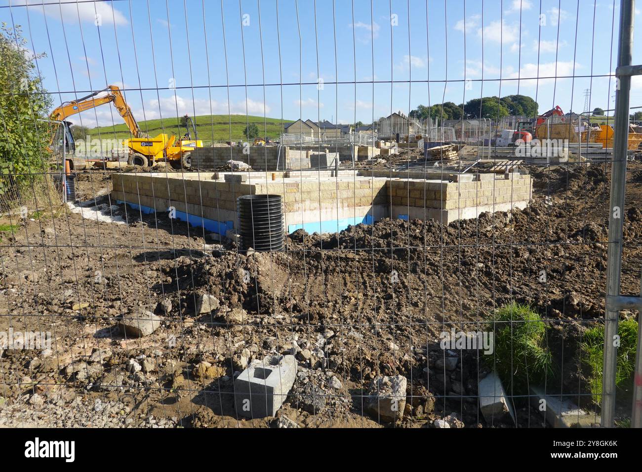 Edificio Wain Homes High Hill View, New Mills, Derbyshire Foto Stock