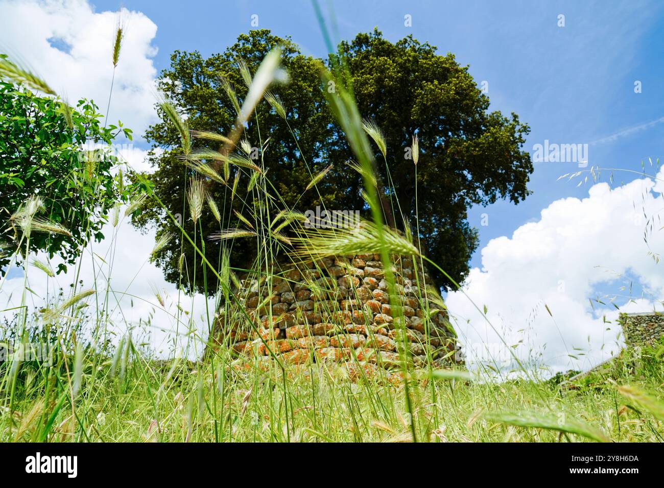 Nuraghe Erismanzanu. Burgos, Provincia di Sassari, Sardegna, Italia Foto Stock