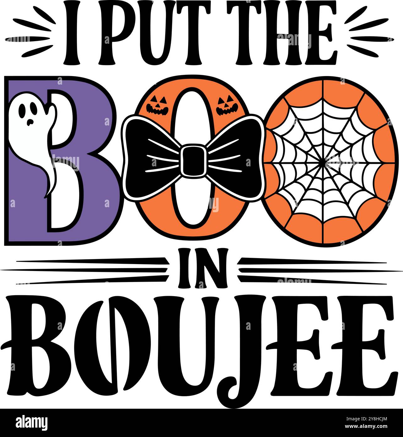 Ho messo il BOO a BOUJEE Illustrazione Vettoriale
