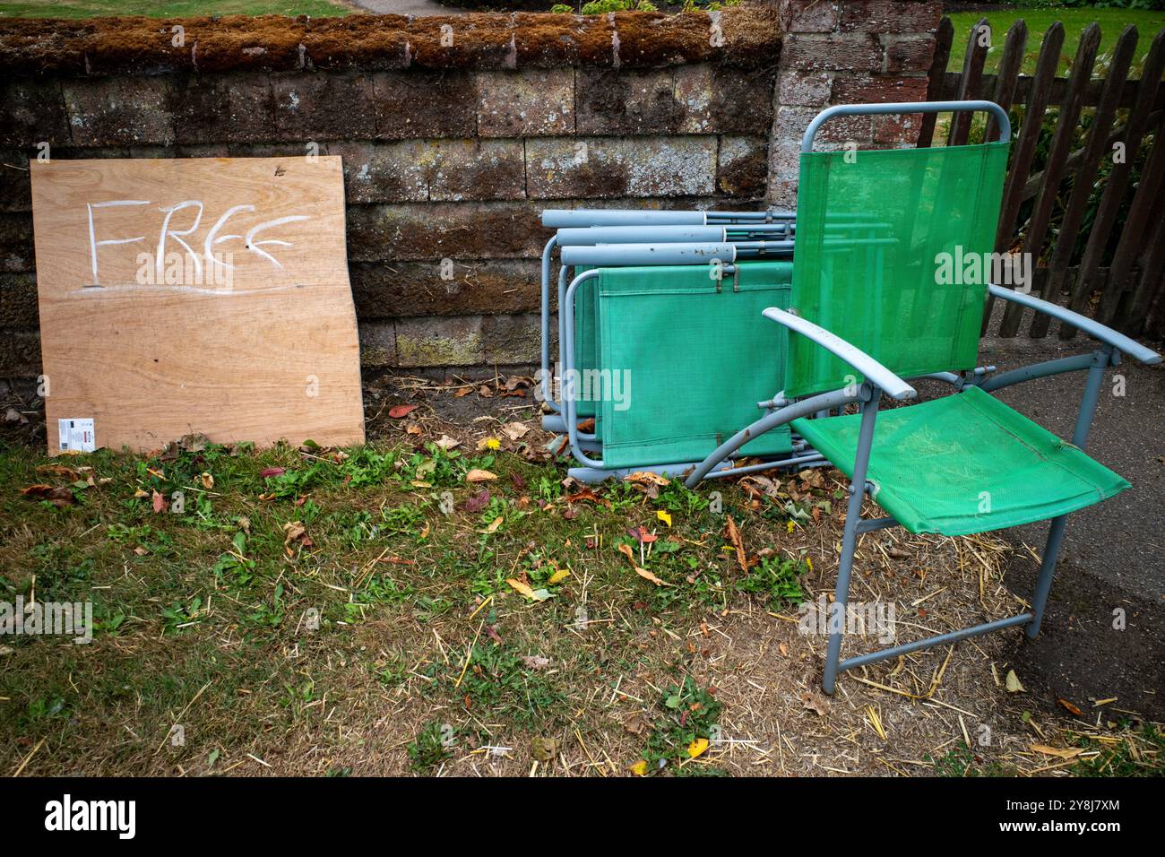 Sedili ripiegabili liberamente Foto Stock