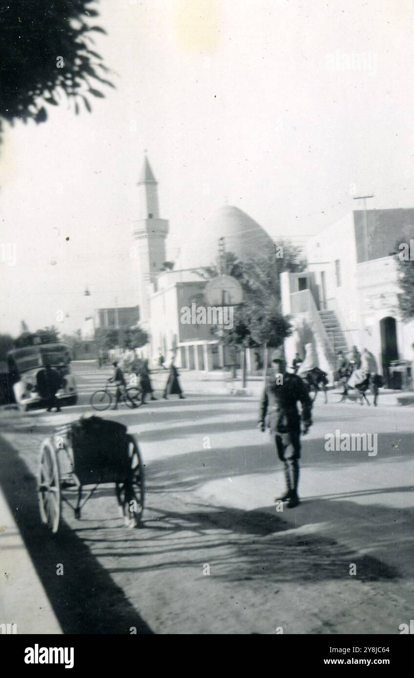Soldati tedeschi in Bengasi, Libia, 1942 Foto Stock