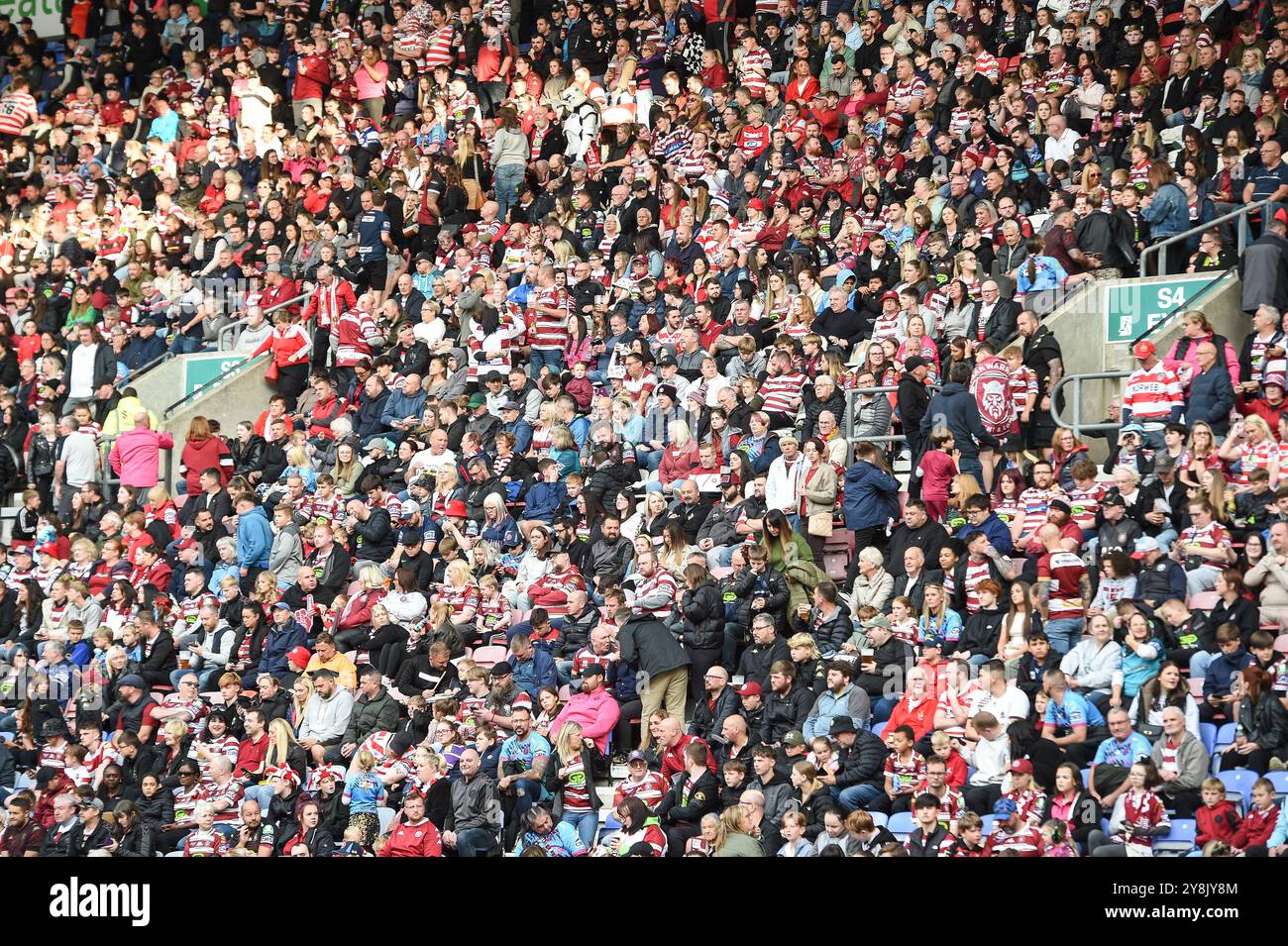 Wigan, Inghilterra - 5 novembre 2024 - Rugby League Betfred Super League, Wigan Warriors vs Leigh Leopards al Brick Community Stadium, Wigan, UK Dean Williams Foto Stock