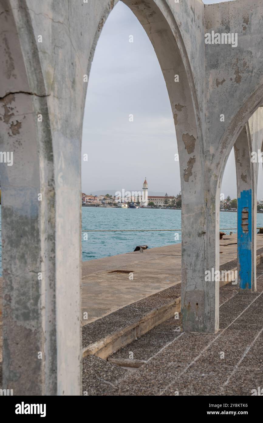 Splendidi paesaggi tipicamente greci, natura mediterranea della Grecia. Isole Ionie, Grecia, Isole Ionie, Grecia, zante Foto Stock