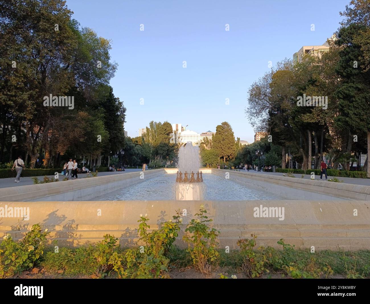 Parco Samad Vurghun. Baku, Azerbaigian. Foto Stock