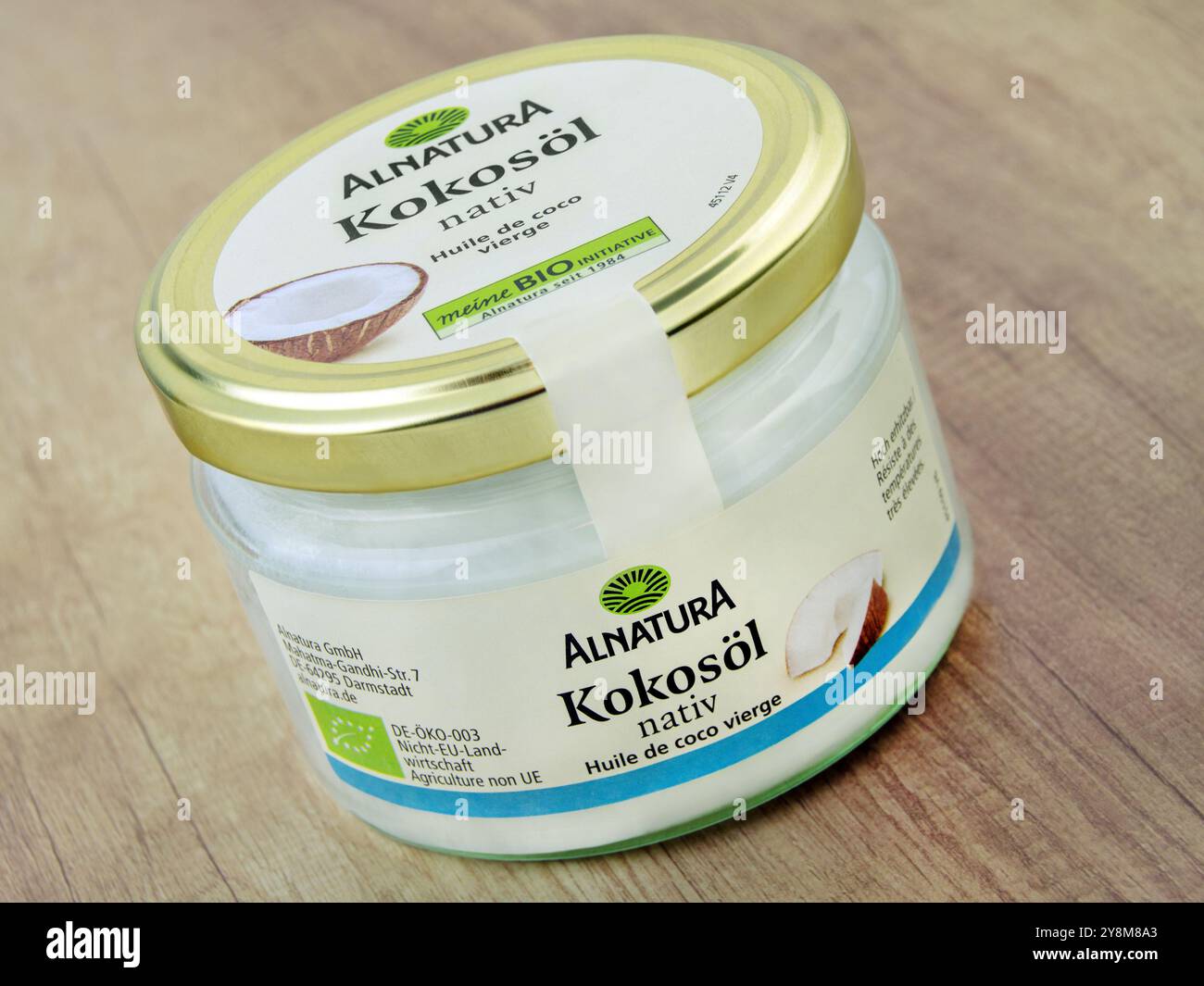 Tedesco Bio Kokosoel nativ Alnatura Foto Stock