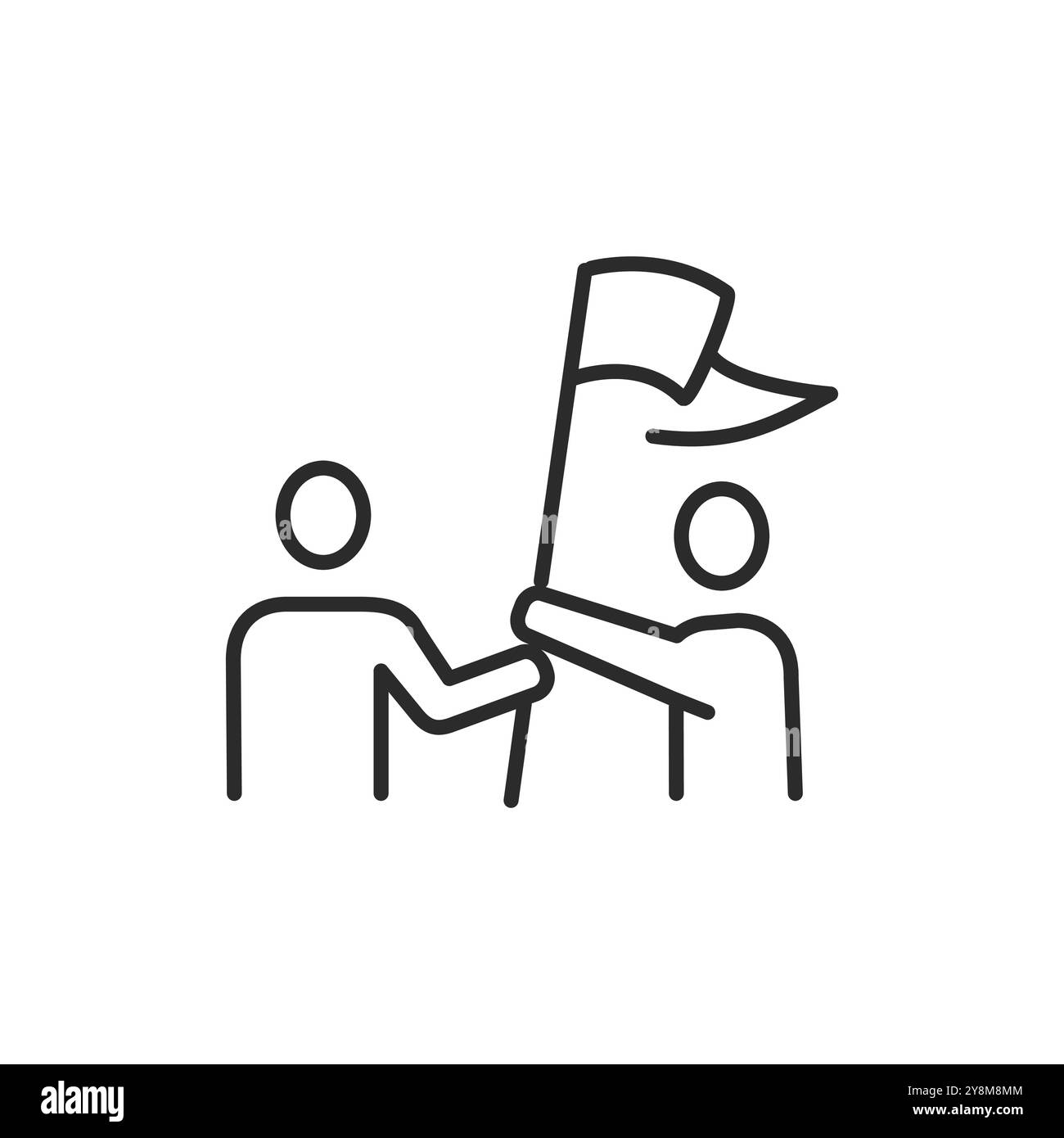 Icona di successo del team Illustrazione Vettoriale