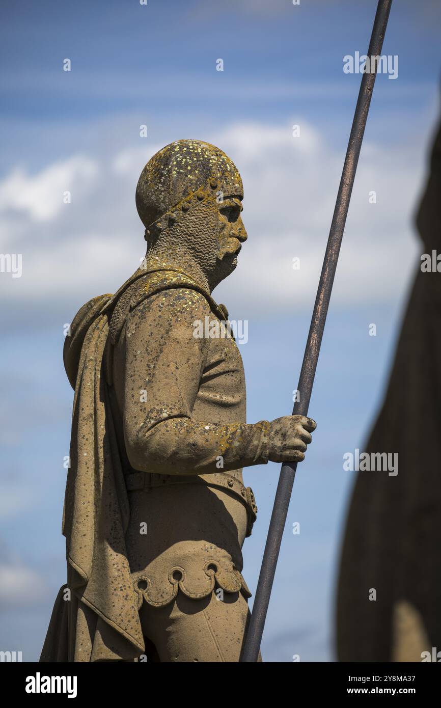 Statua del cavaliere Foto Stock