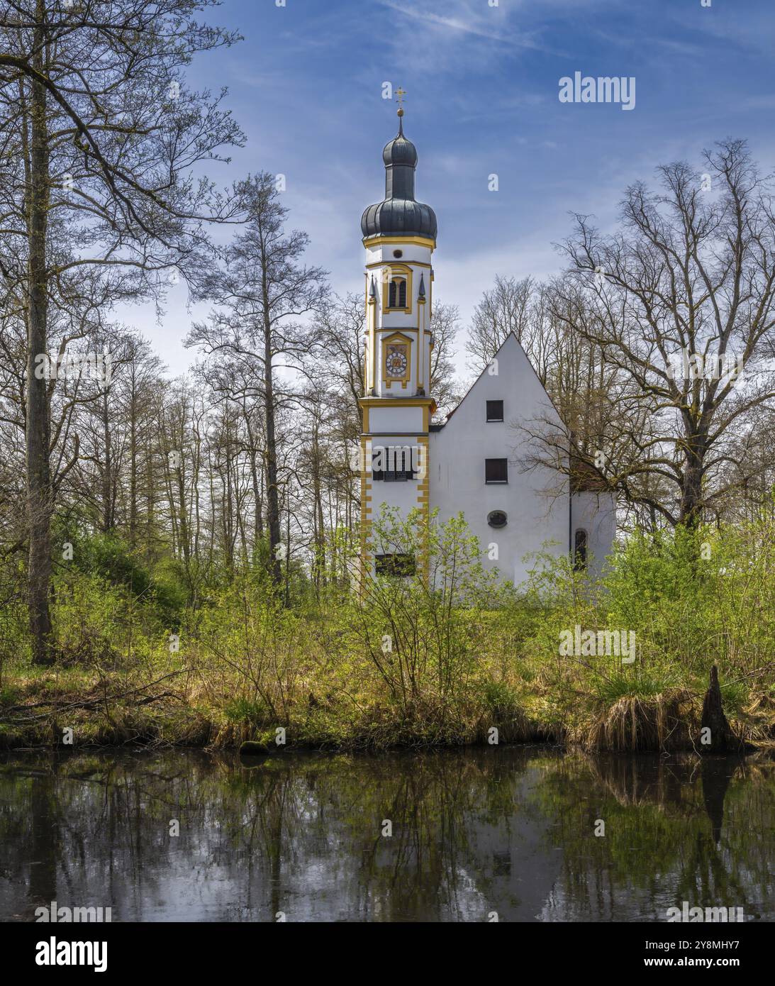 Chiesa storica di Schenkenau in Baviera, Germania Foto Stock