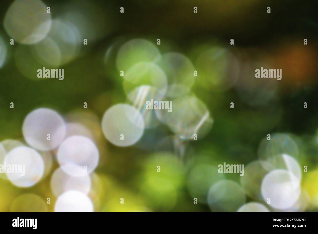 Sfondo bokeh astratto con riflessi di luce Foto Stock