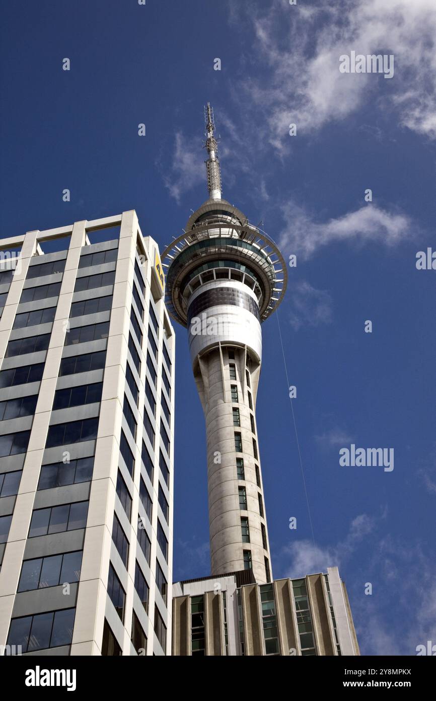 Auckland Nuova Zelanda Sky City Tower Downtown Foto Stock