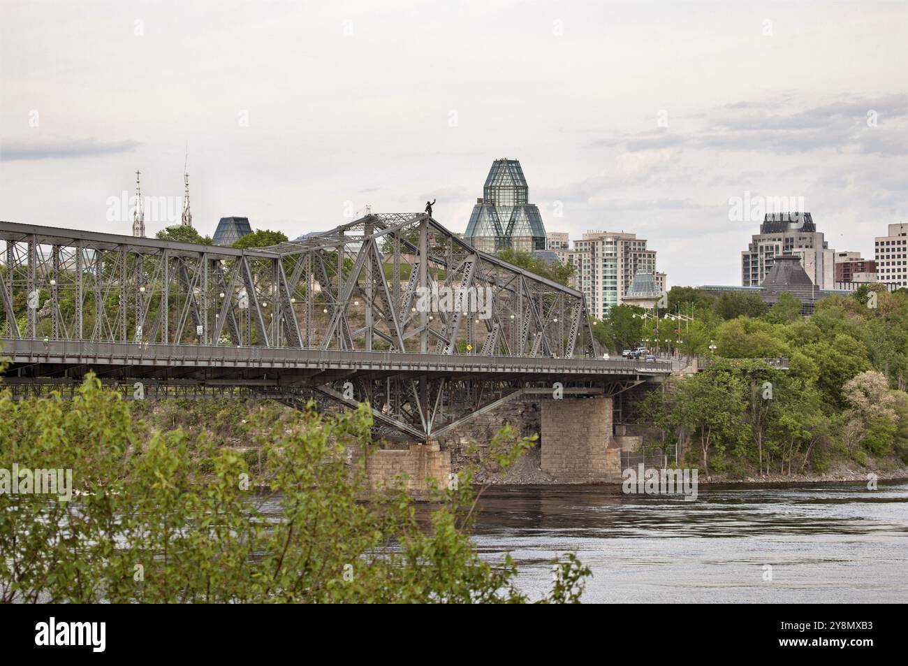 Ponte sul fiume Ottawa Ontario Canada scenic Foto Stock