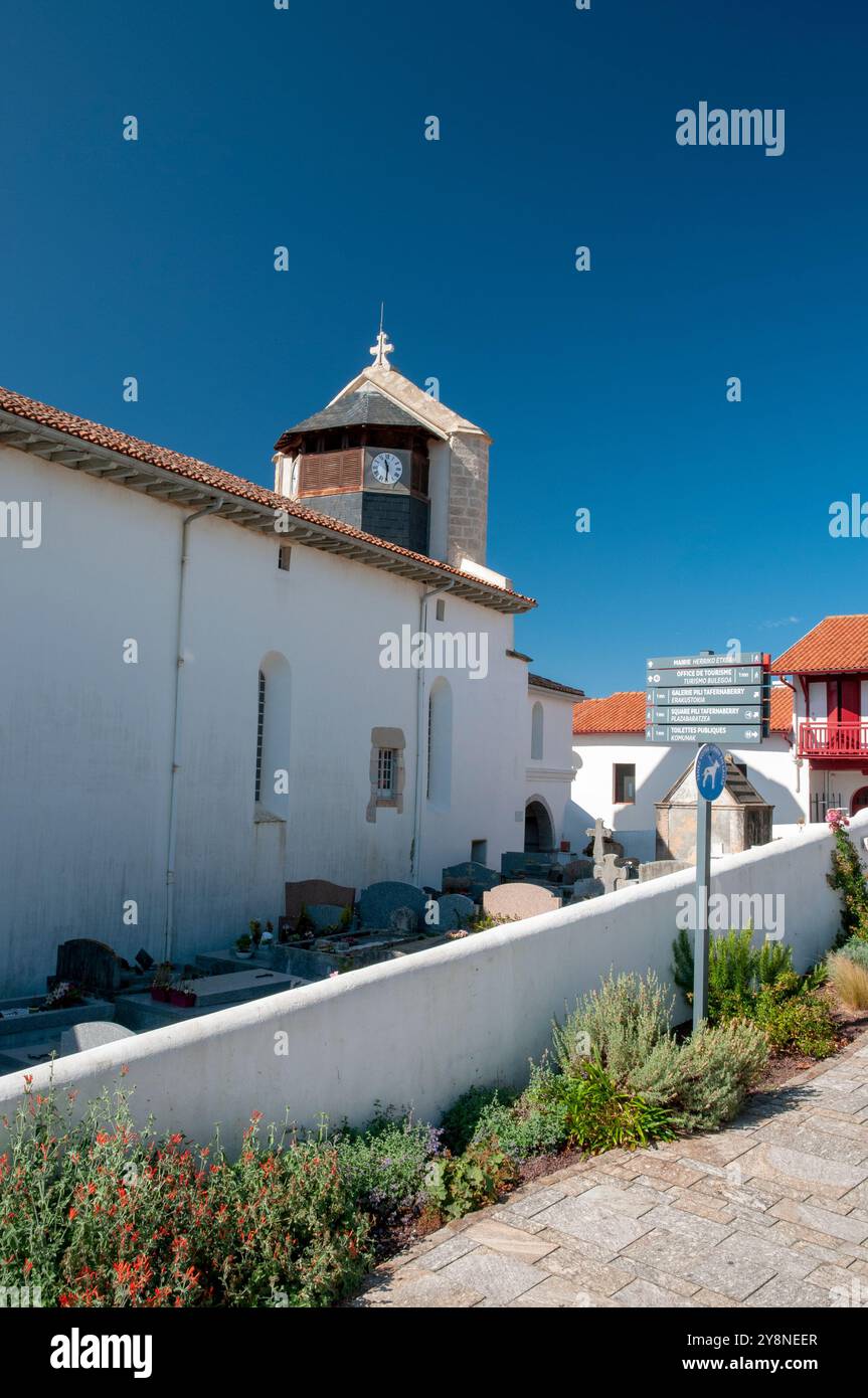 Chiesa di Notre Dame de l’Assomption, Bidart, Paesi baschi, Pirenei-Atlantiques (64), regione Nouvelle-Aquitaine, Francia Foto Stock