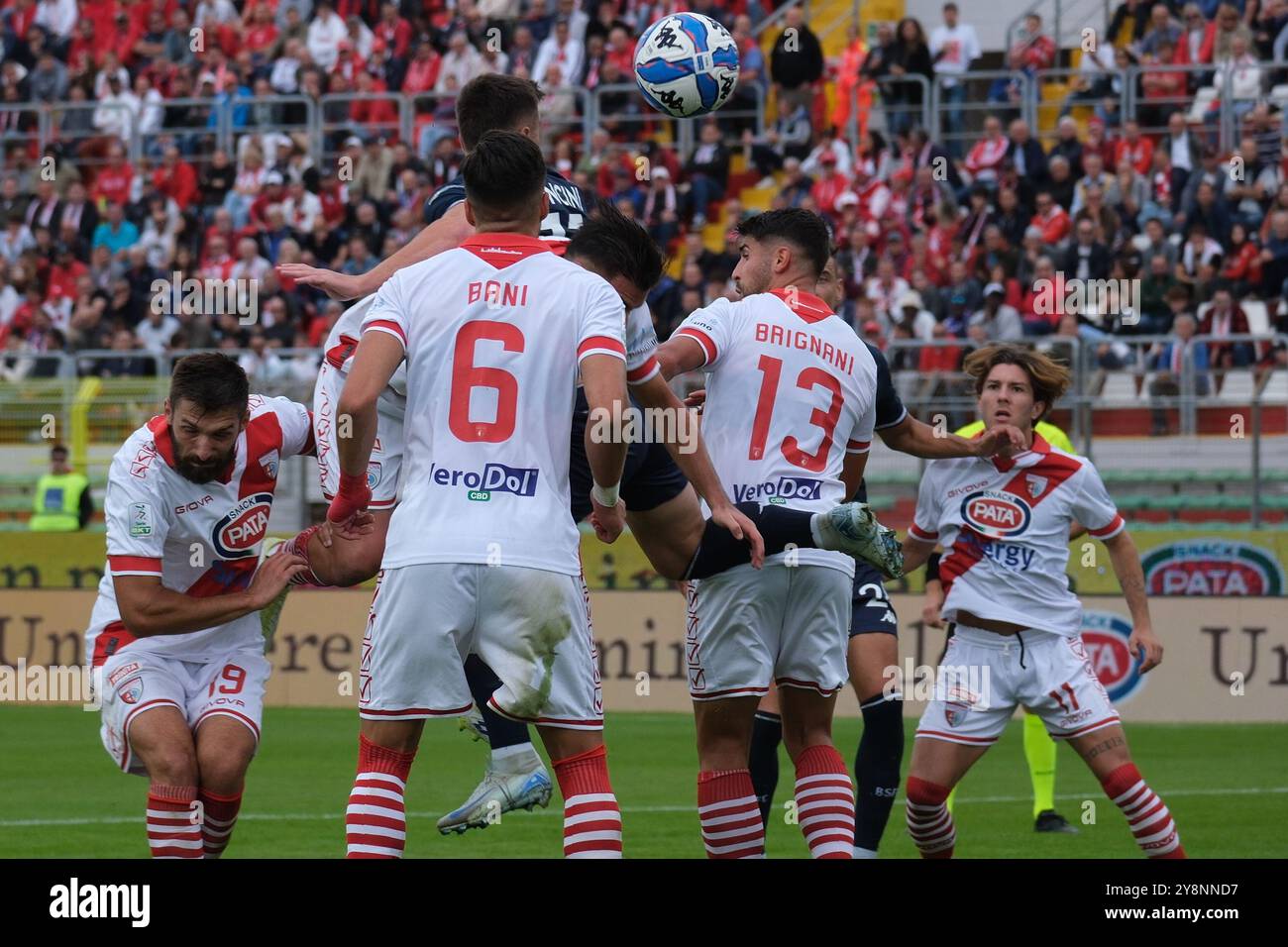 Gabriele Moncini del Brescia calcio FC durante la partita di campionato italiano di calcio di serie B tra il Mantova calcio 1911 e il Brescia calcio FC allo stadio Danilo Martelli il 6 ottobre 2024, Mantova, Italia. Foto Stock