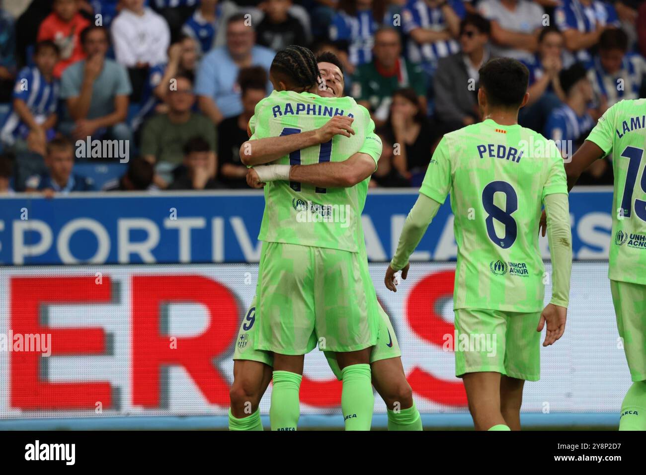 Alaves, Spagna. 6 ottobre 2024. La Liga Santander Alaves vs Barcelona crediti: CORDON PRESS/Alamy Live News Foto Stock