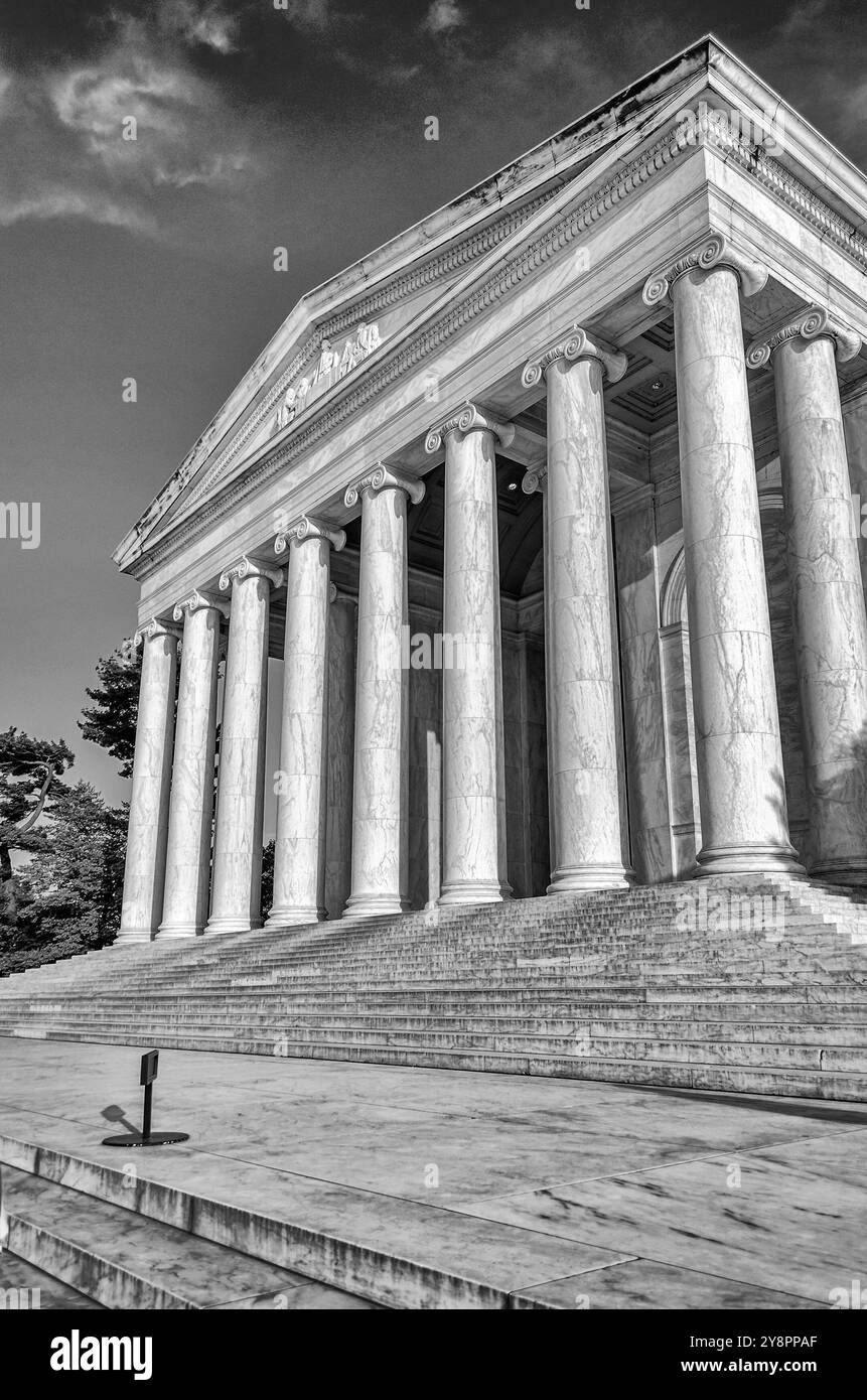 L'iconico Jefferson Memorial a Washington DC, USA Foto Stock