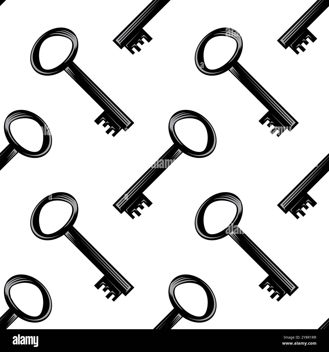 Icona della chiave vettoriale isolata su sfondo bianco. Icona chiave. Segnale di blocco o sblocco. Lucchetto. Simbolo di blocco. Sblocca. Icona password. Segnale di accesso. Accesso privato Illustrazione Vettoriale
